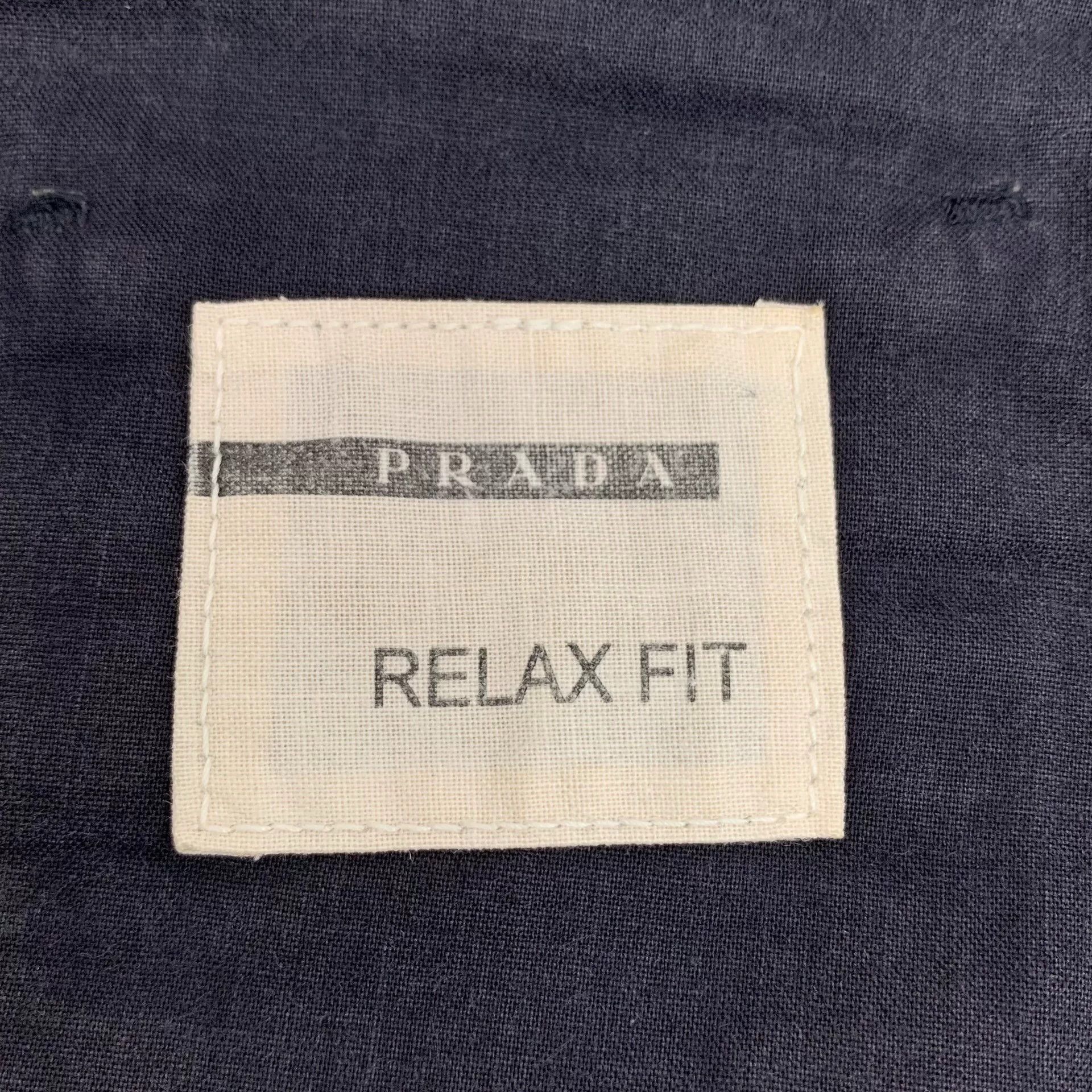 Prada Prada Dark Blue Cotton Denim Shorts Size 25" / US 0 / IT 36 - 6 Thumbnail
