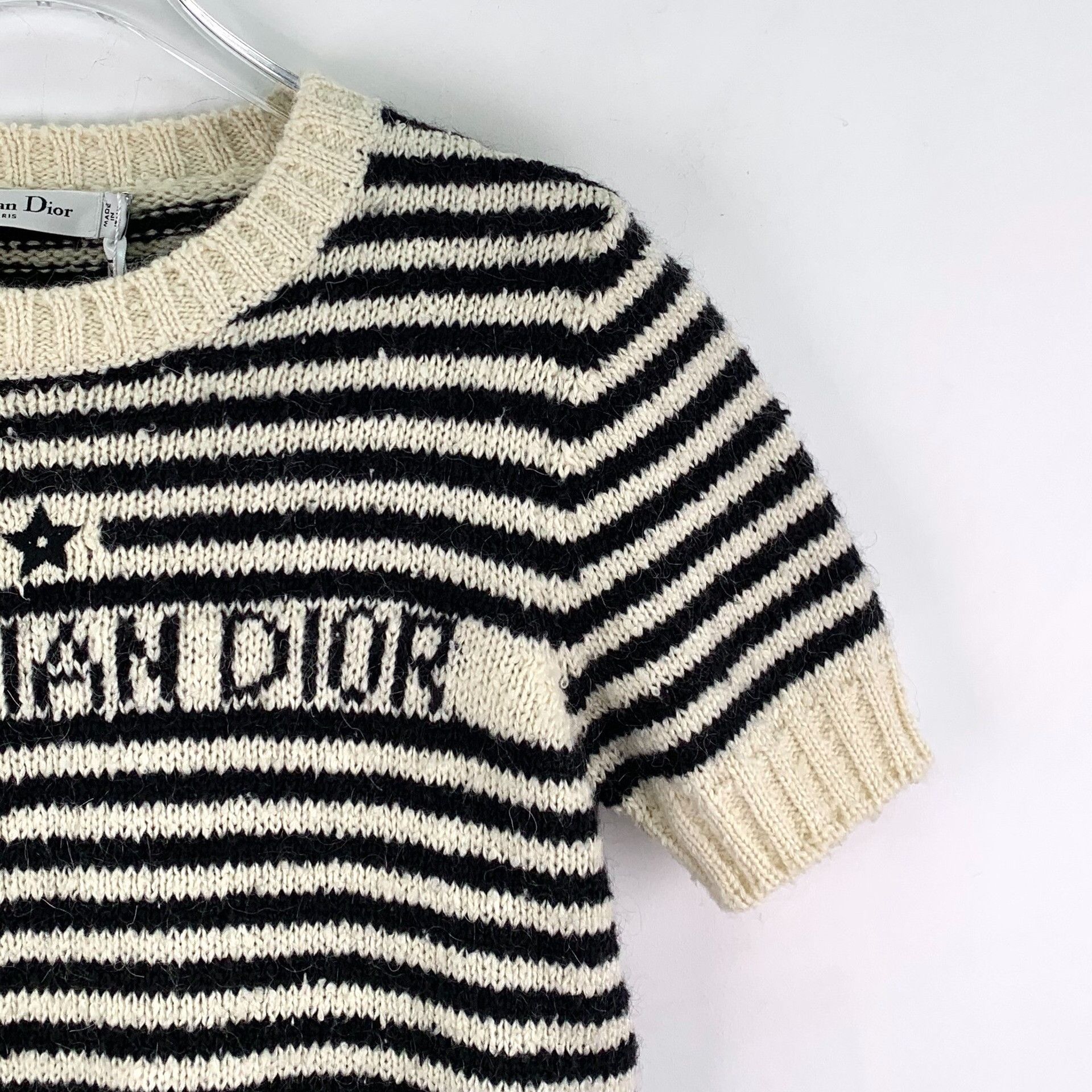 Dior Dior Colorblock Stripe Star Cotton Sweater Size S / US 4 / IT 40 - 3 Thumbnail