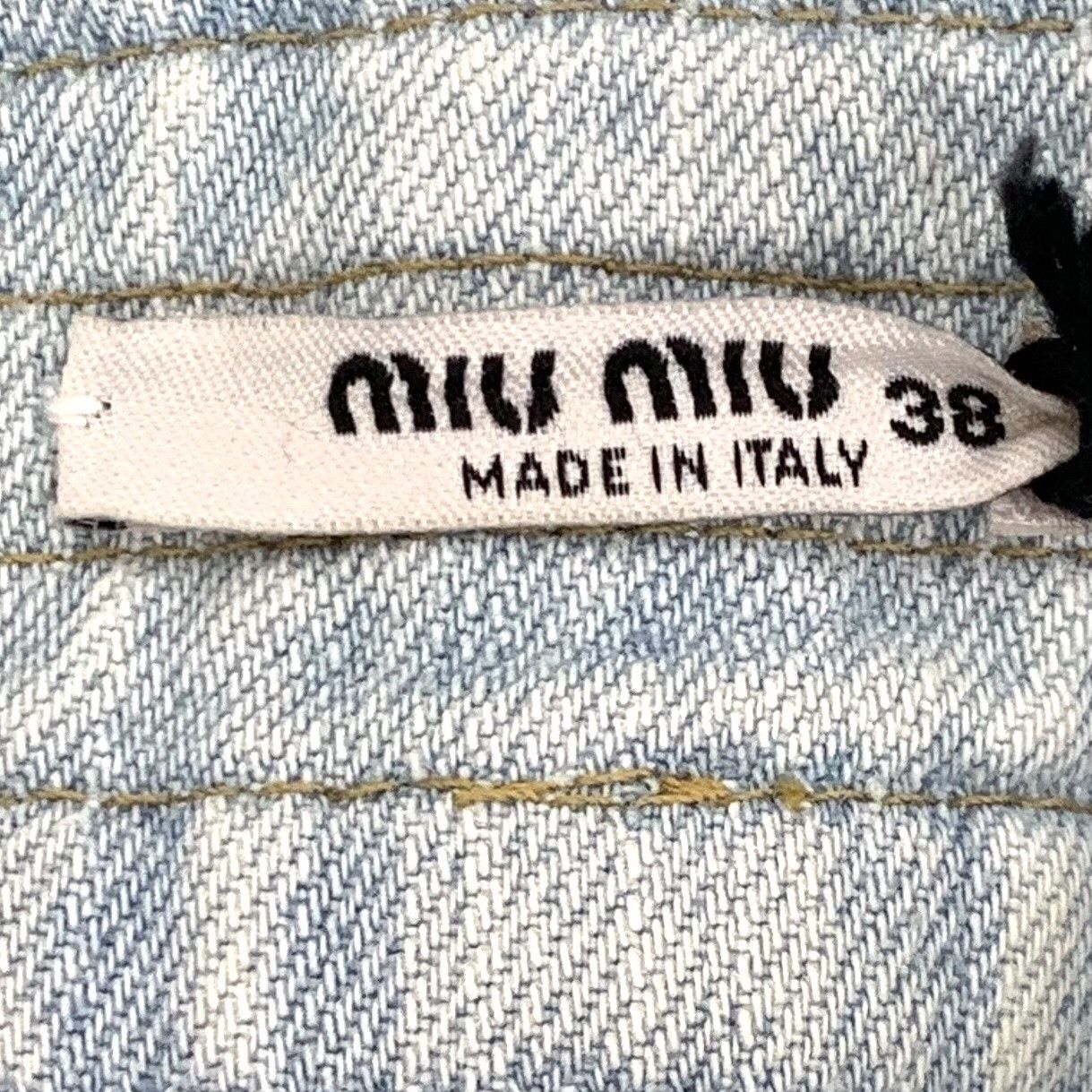 Miu Miu Miu Miu Light Blue Denim Midi Skirt Size 38" / US 16 / IT 52 - 7 Thumbnail