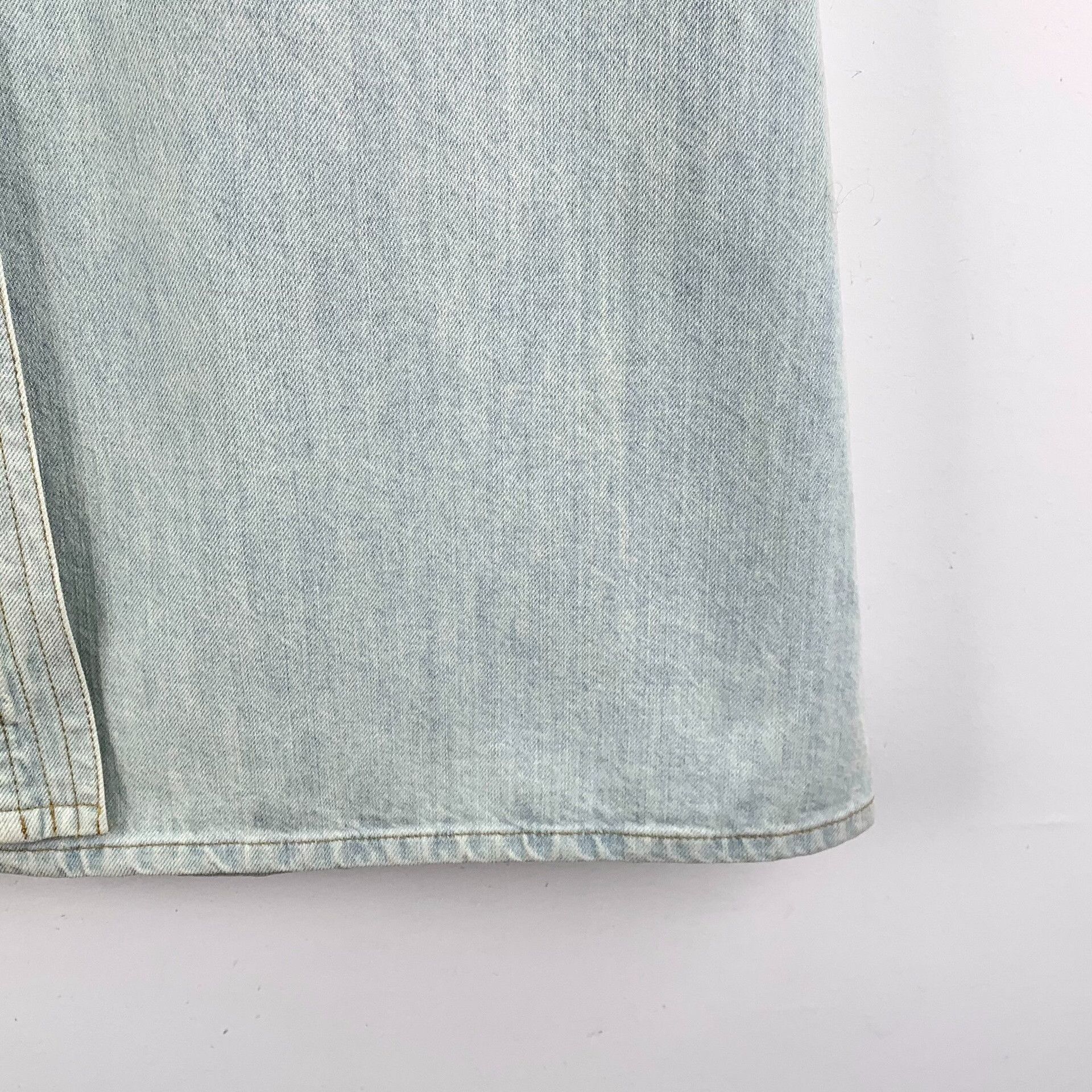 Miu Miu Miu Miu Light Blue Denim Midi Skirt Size 38" / US 16 / IT 52 - 4 Thumbnail