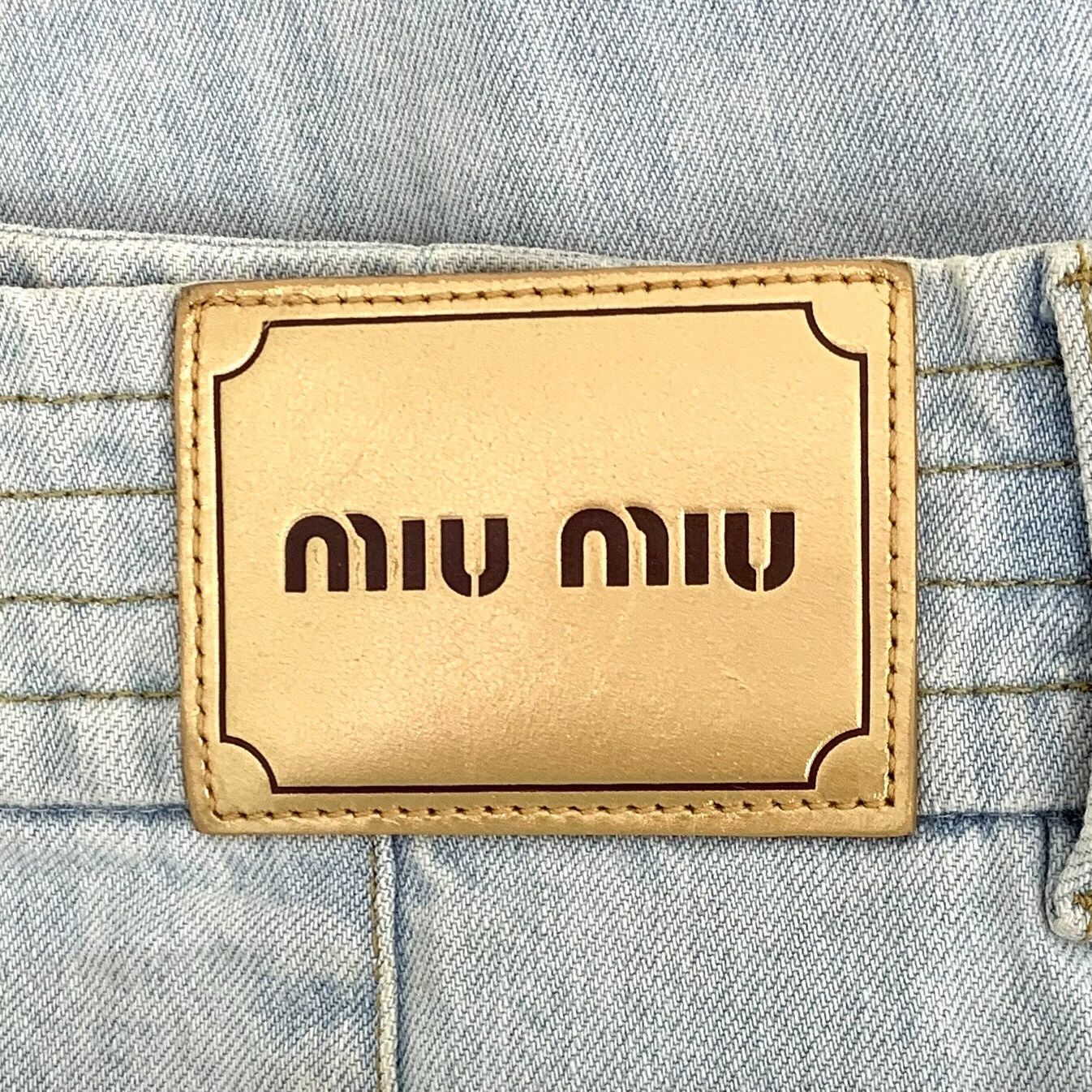 Miu Miu Miu Miu Light Blue Denim Midi Skirt Size 38" / US 16 / IT 52 - 6 Thumbnail