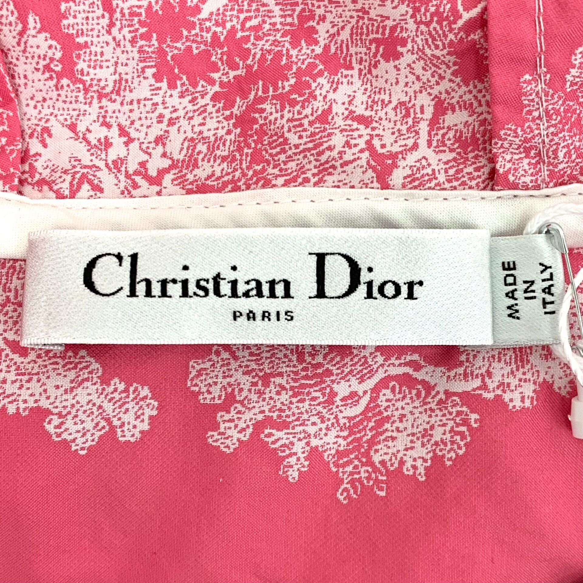 Dior Dior Pink Animal Jungle Print Hooded Dress Size XS / US 0-2 / IT 36-38 - 6 Thumbnail