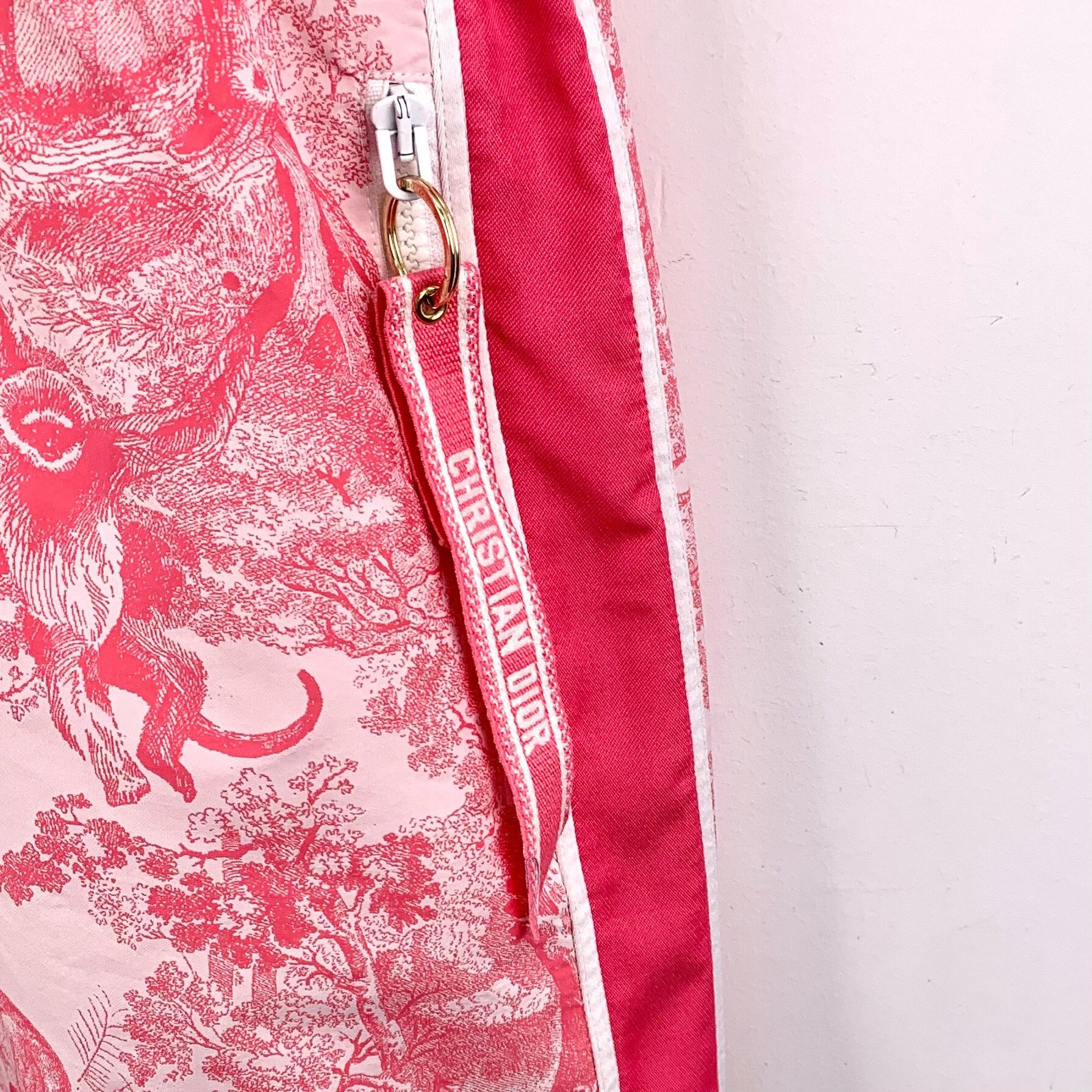 Dior Dior Pink Animal Jungle Print Hooded Dress Size XS / US 0-2 / IT 36-38 - 4 Thumbnail