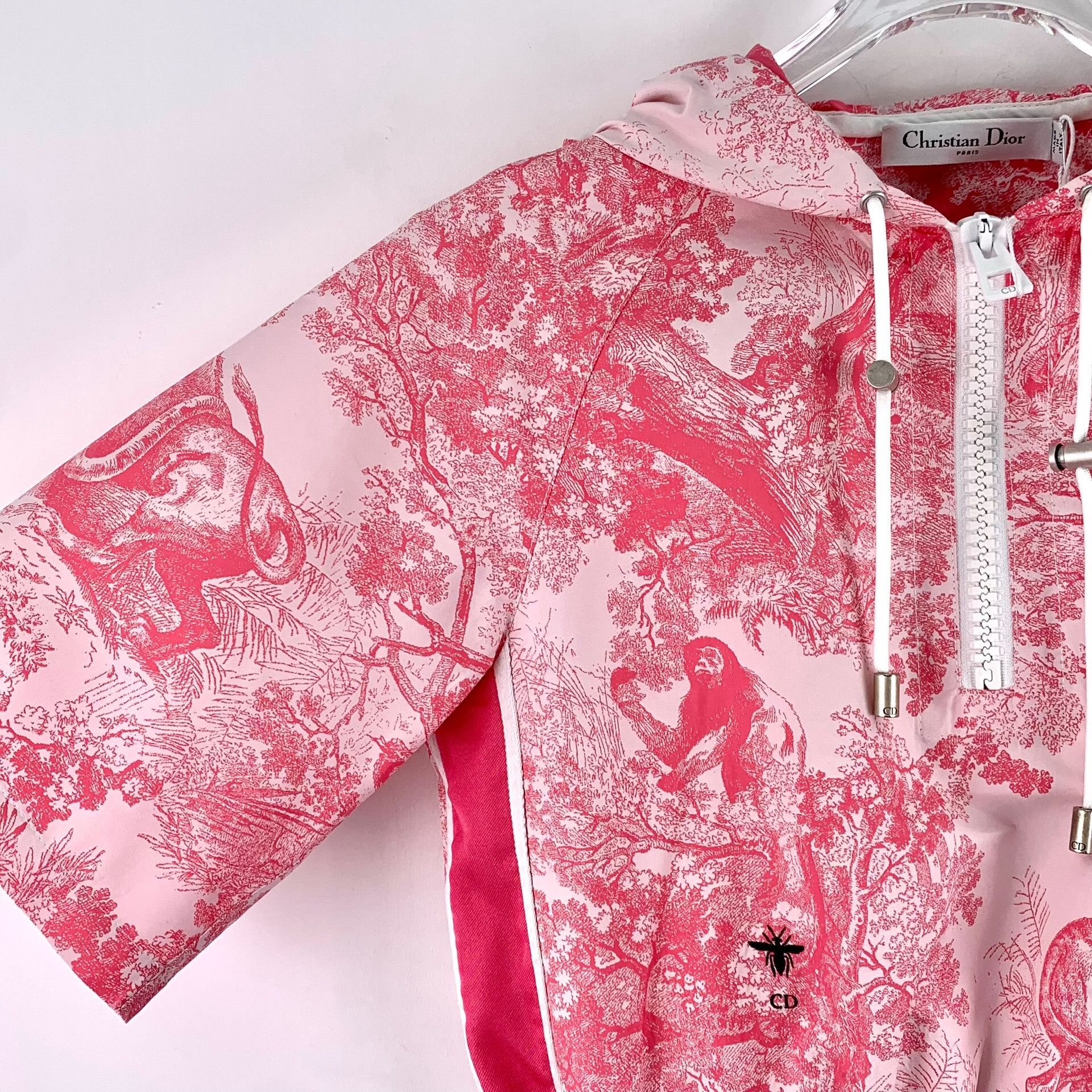 Dior Dior Pink Animal Jungle Print Hooded Dress Size XS / US 0-2 / IT 36-38 - 3 Thumbnail