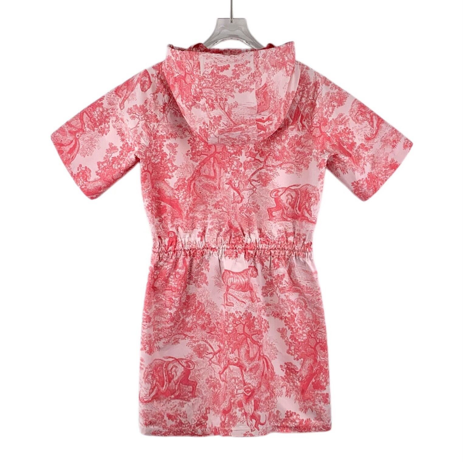 Dior Dior Pink Animal Jungle Print Hooded Dress Size XS / US 0-2 / IT 36-38 - 2 Thumbnail