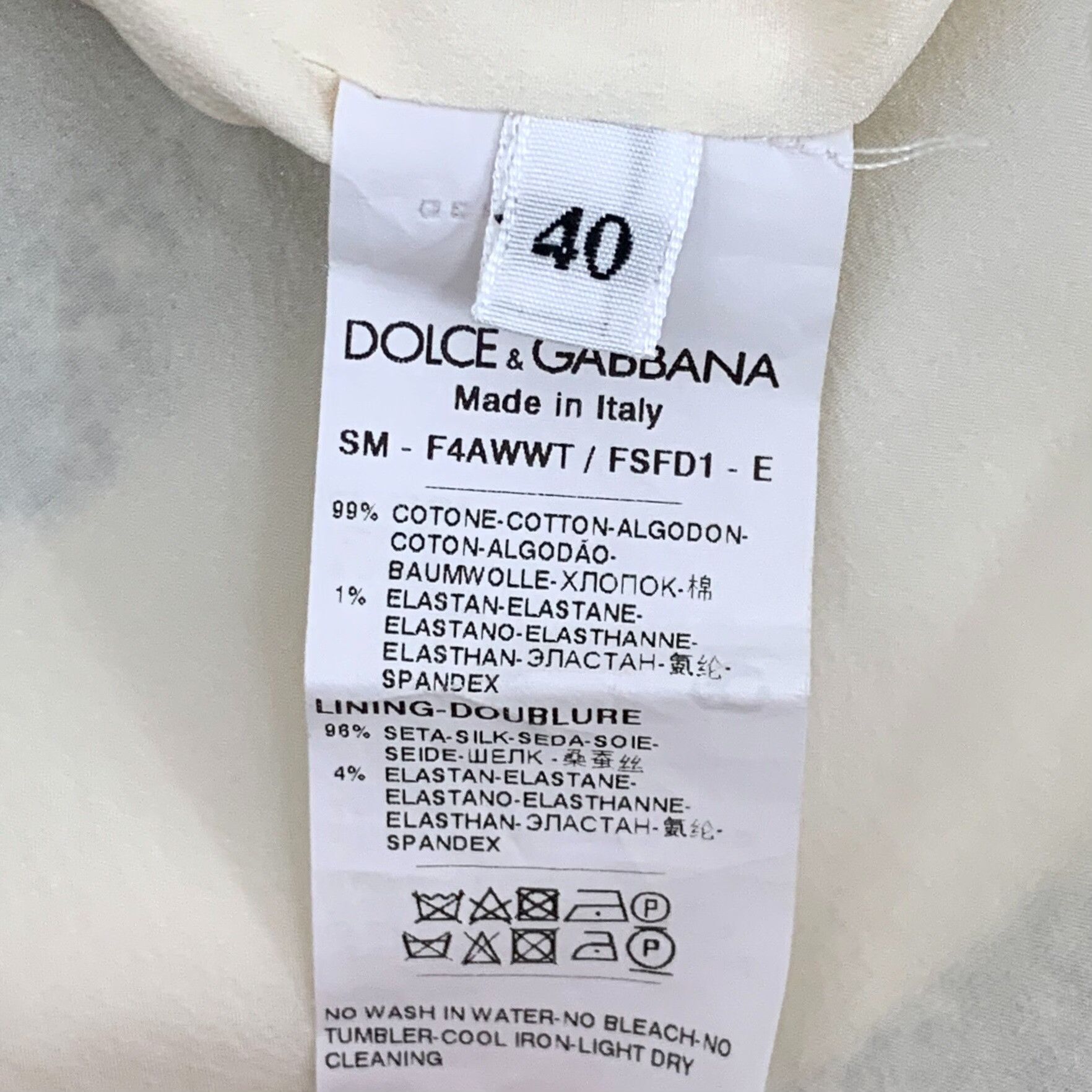 Dolce & Gabbana Dolce Gabbana Striped Cotton Skirt Size 40" / US 18 - 6 Thumbnail