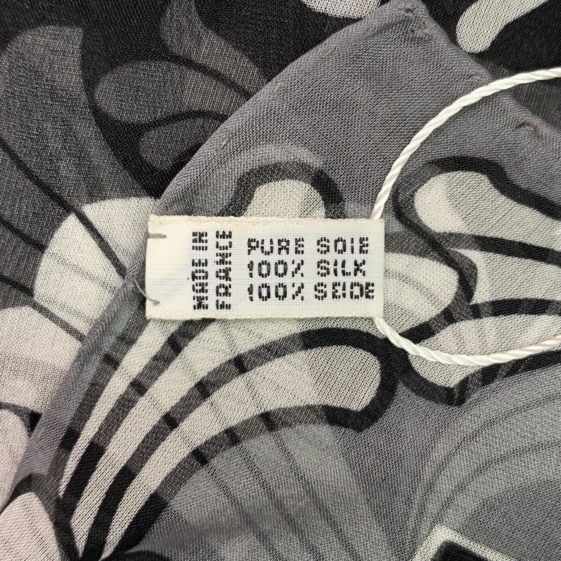 Chrome Hearts Chrome Hearts Gray Cross Print Silk Scarf Size ONE SIZE - 7 Thumbnail