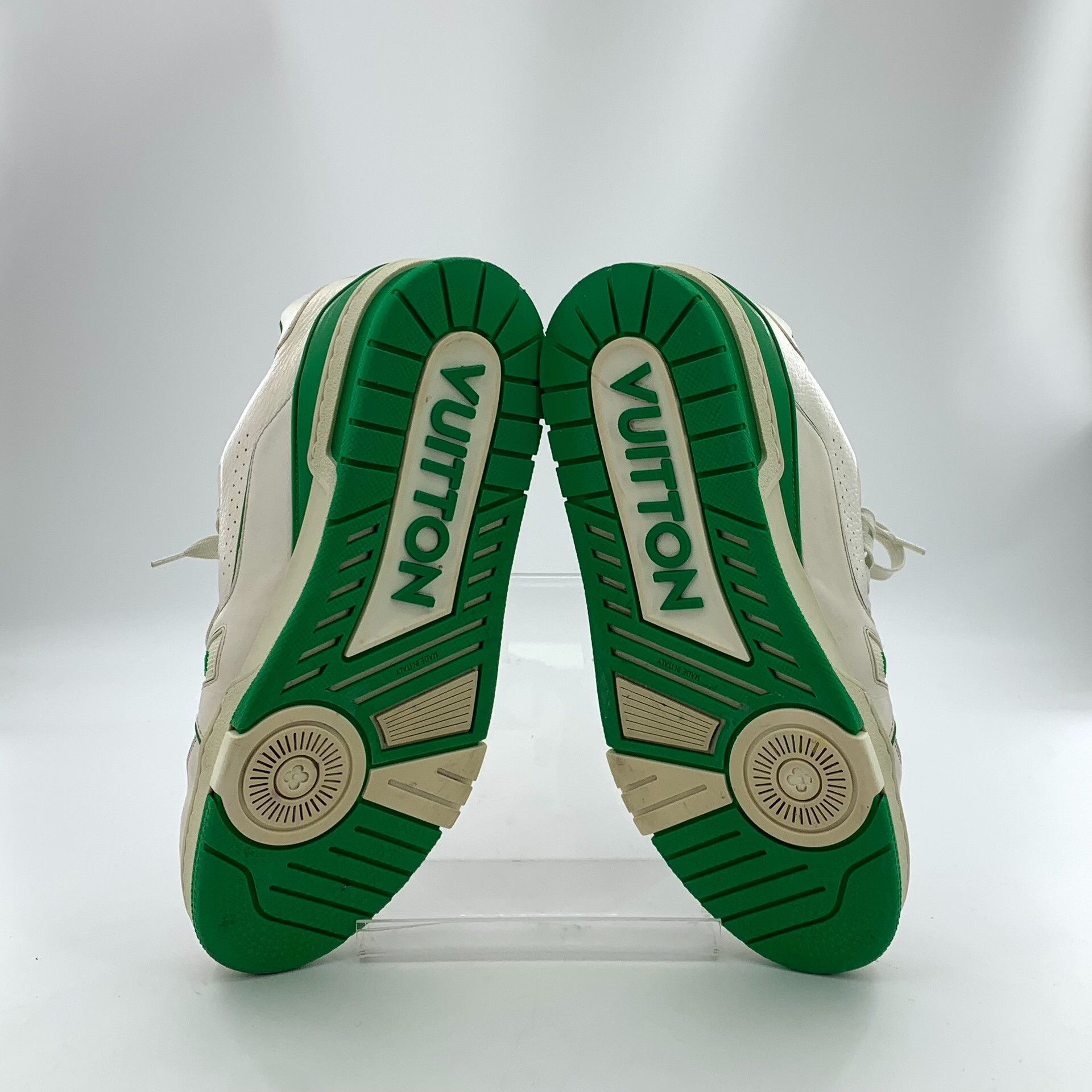 Louis Vuitton Louis Vuitton 42 Trainer White Green Sneakers Size US 9 / EU 42 - 5 Thumbnail