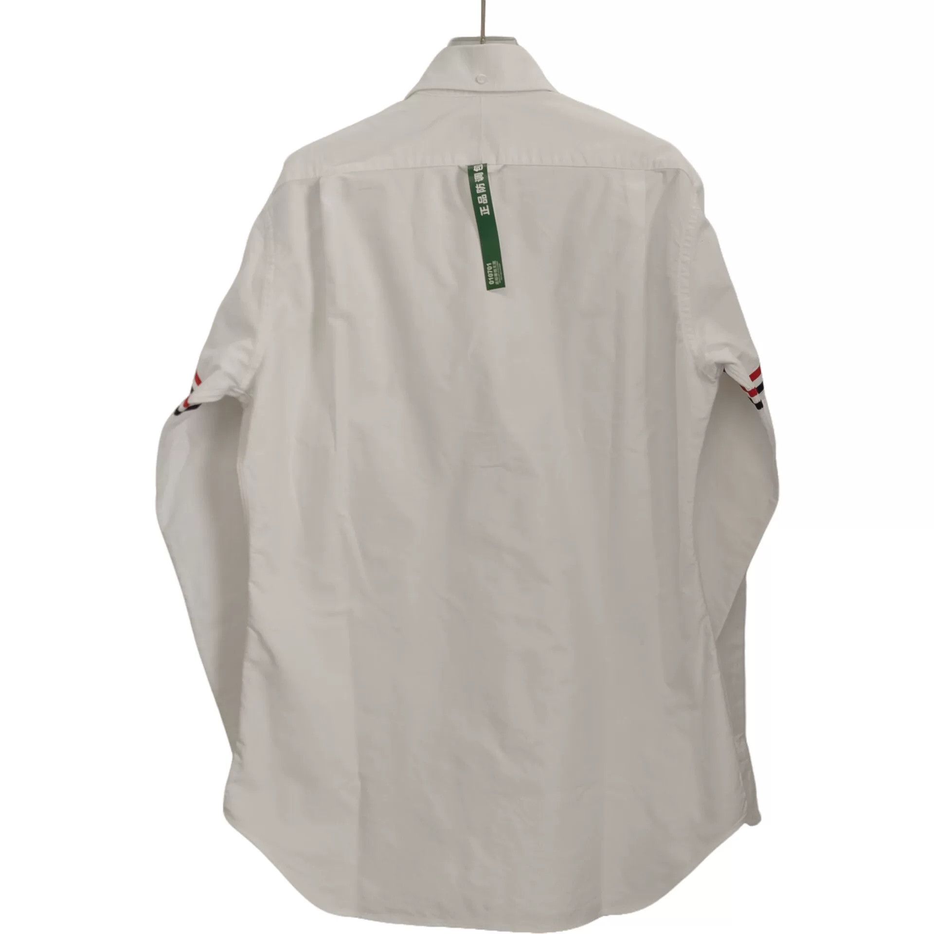 Thom Browne Thom Browne White Double-Sleeve Cotton Shirt Size US L / EU 52-54 / 3 - 2 Thumbnail