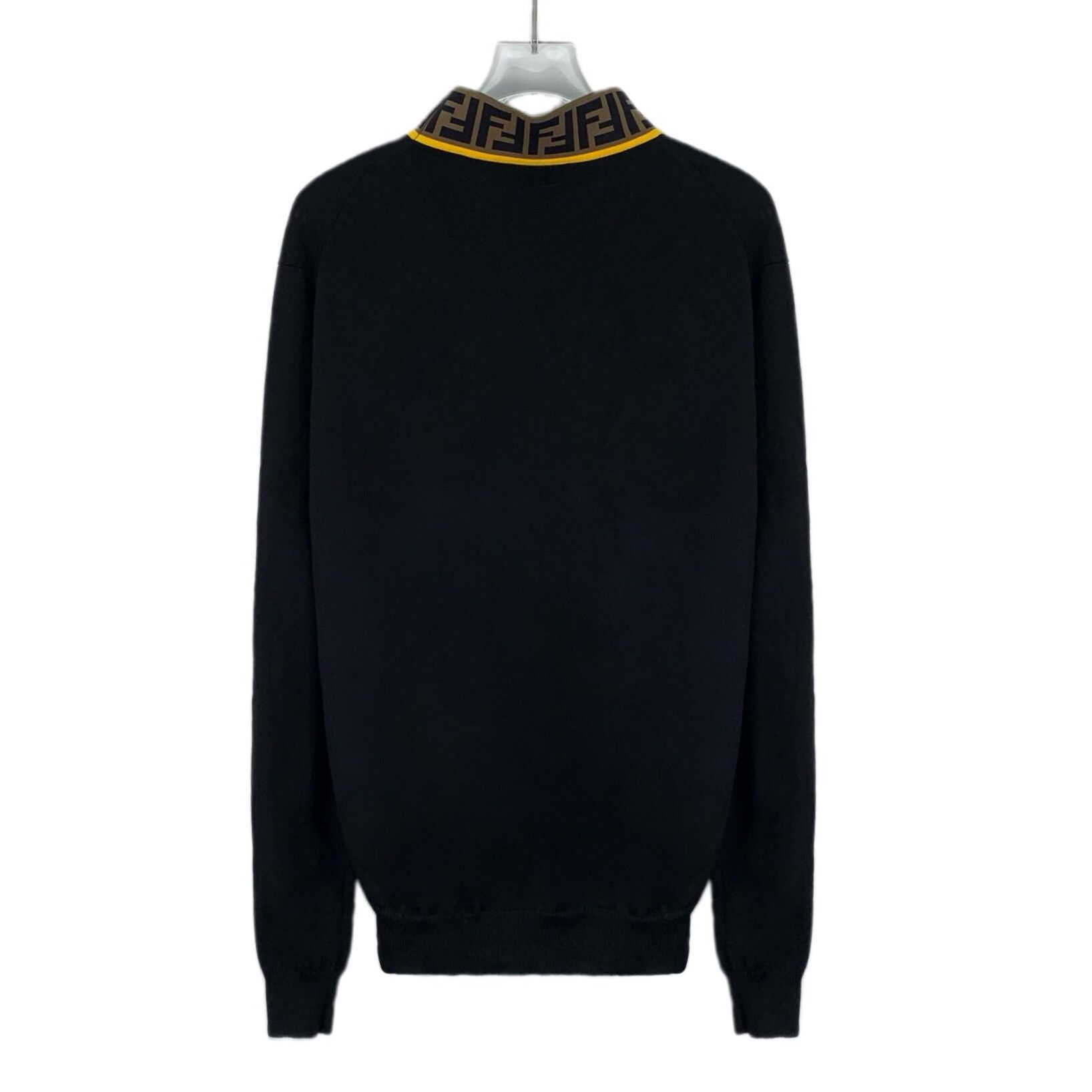 Fendi Fendi Black Wool Knit Sweater Size US L / EU 52-54 / 3 - 2 Thumbnail
