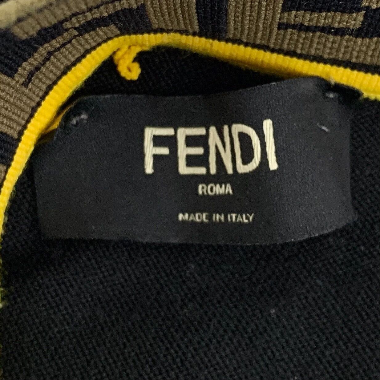 Fendi Fendi Black Wool Knit Sweater Size US L / EU 52-54 / 3 - 6 Thumbnail