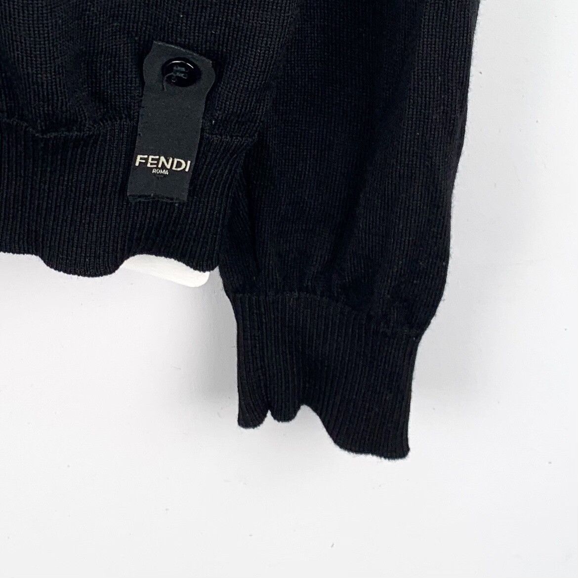 Fendi Fendi Black Wool Knit Sweater Size US L / EU 52-54 / 3 - 4 Thumbnail