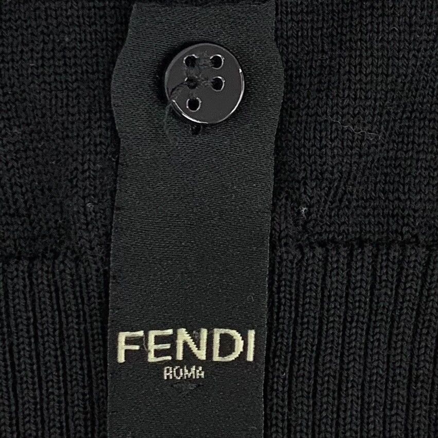 Fendi Fendi Black Wool Knit Sweater Size US L / EU 52-54 / 3 - 5 Thumbnail