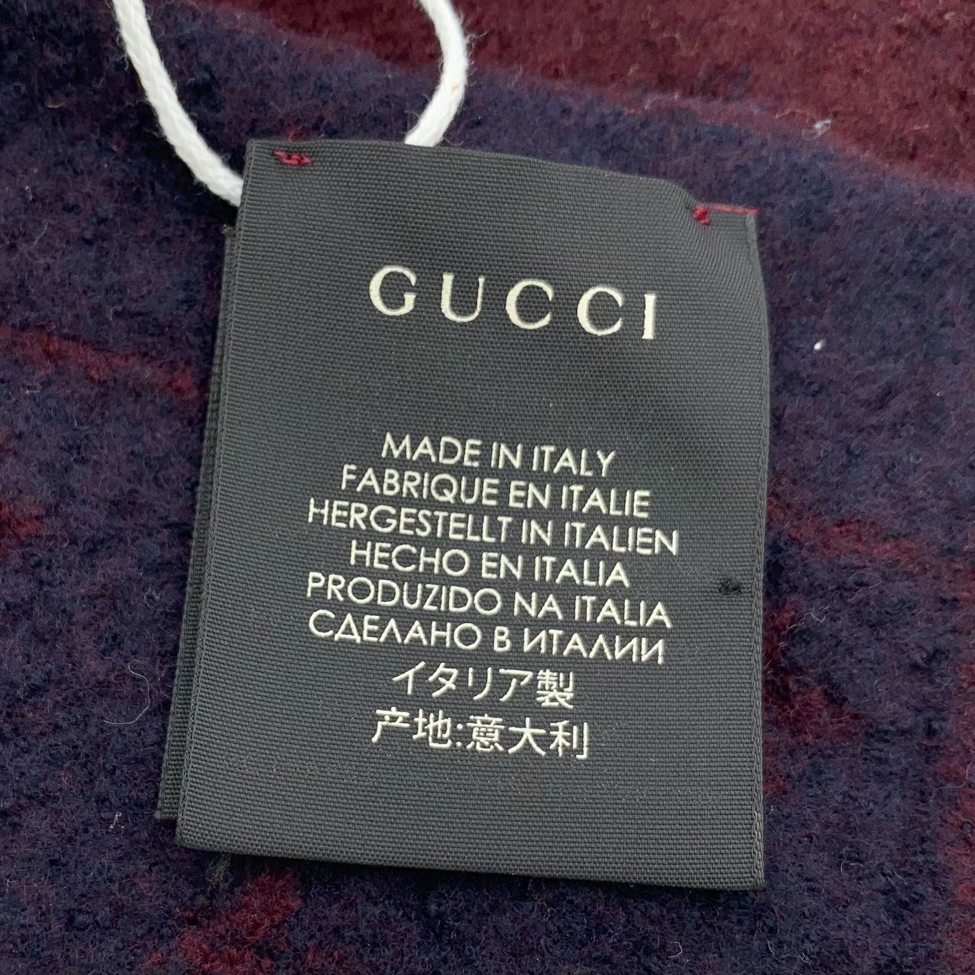 Gucci Gucci Bee Print Wool Scarf Size ONE SIZE - 8 Thumbnail