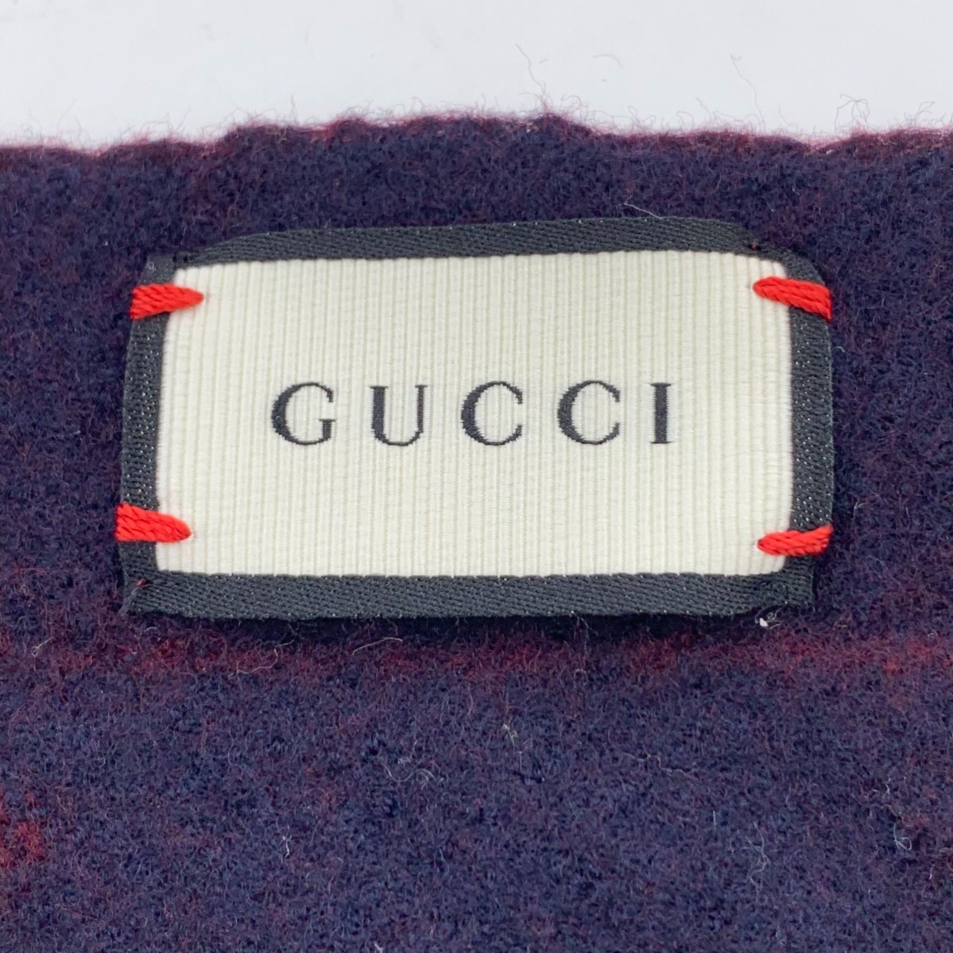 Gucci Gucci Bee Print Wool Scarf Size ONE SIZE - 7 Thumbnail