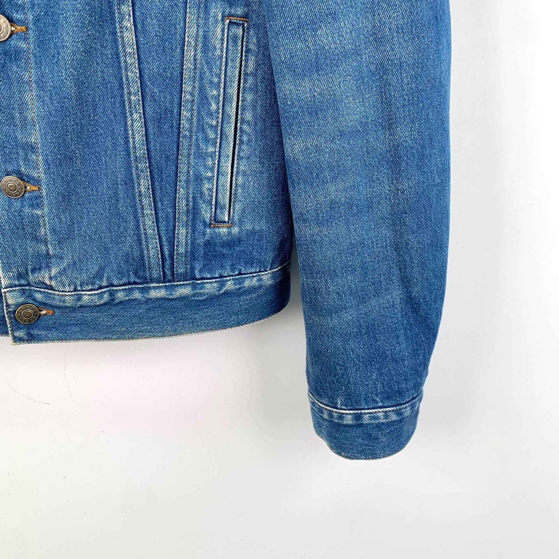Gucci Gucci Blue Tiger Embroidery Denim Jacket Size US S / EU 44-46 / 1 - 4 Thumbnail