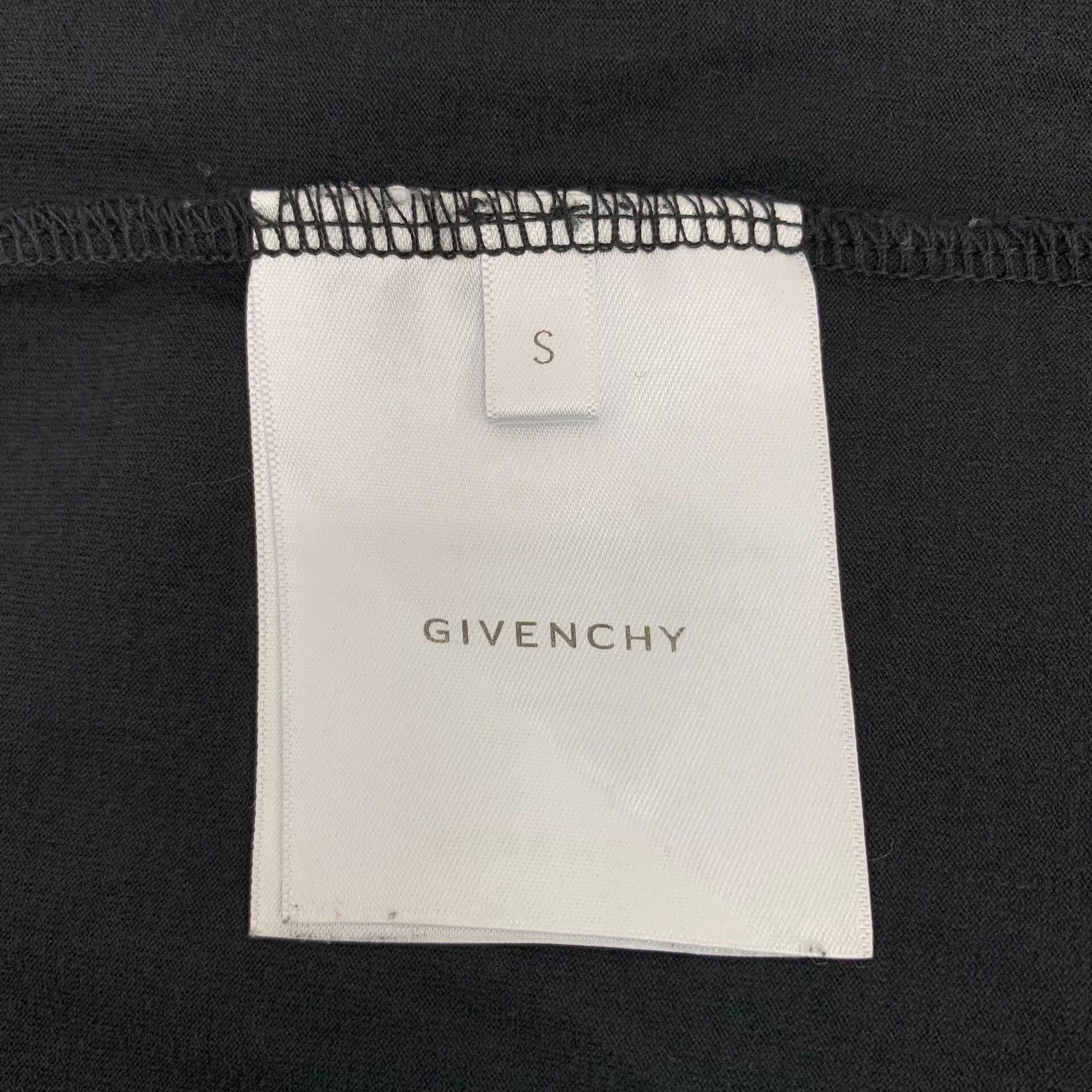 Givenchy Givenchy Black Logo Print Cotton Crewneck T-Shirt Size US S / EU 44-46 / 1 - 6 Thumbnail