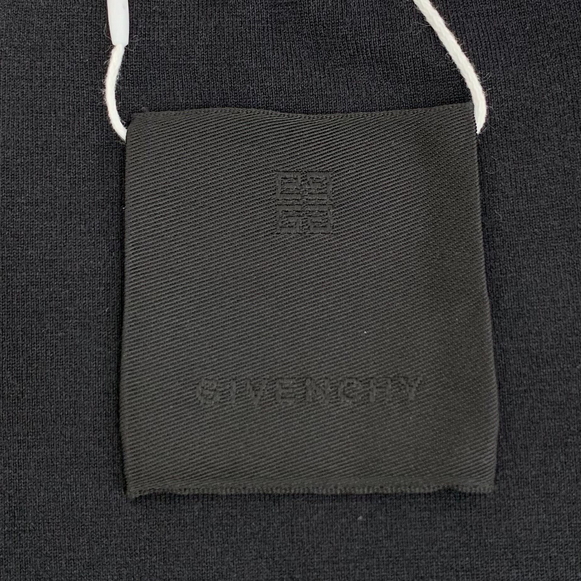 Givenchy Givenchy Black Logo Print Cotton Crewneck T-Shirt Size US S / EU 44-46 / 1 - 5 Thumbnail