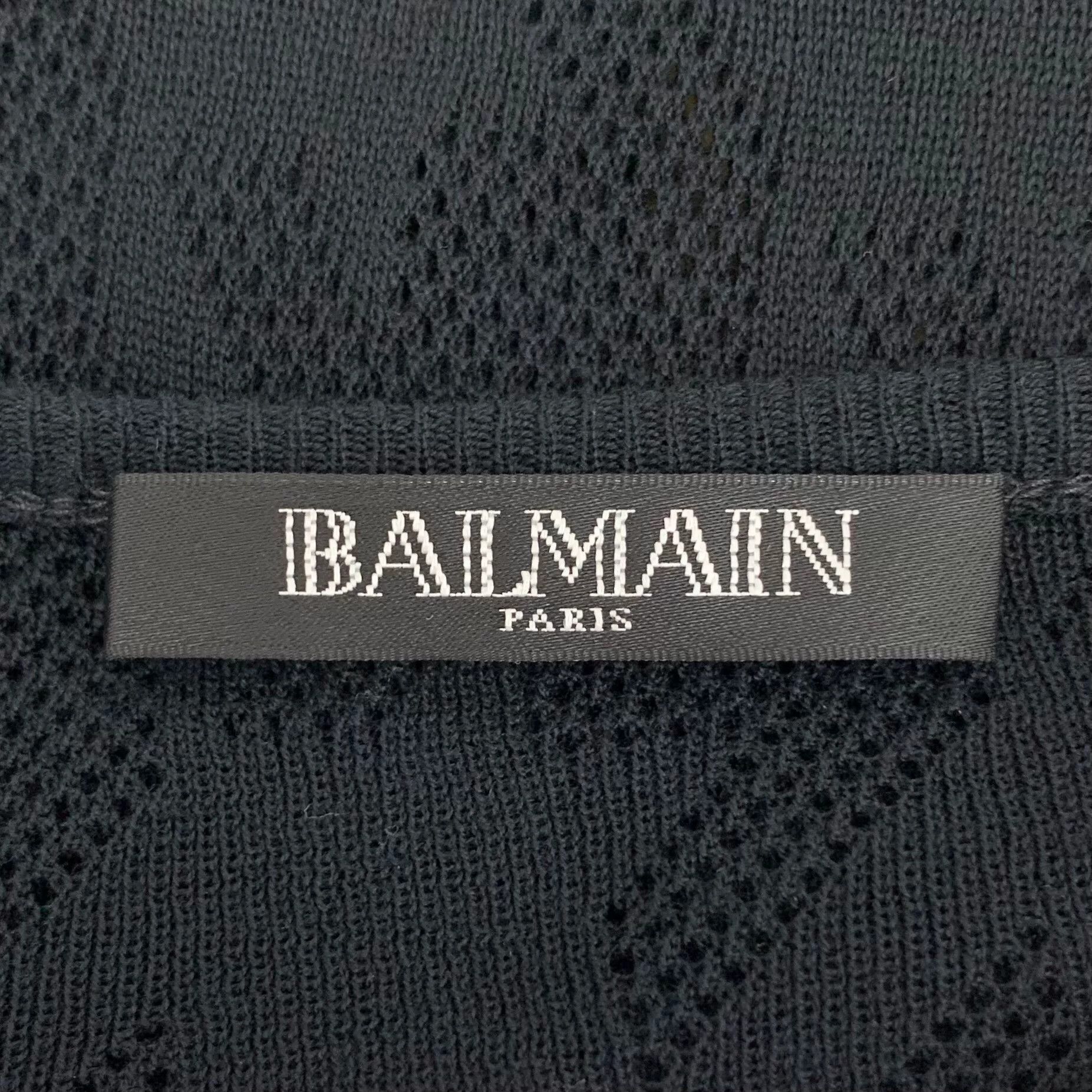 Balmain Balmain Black Button Detail Knit Dress Size M / US 6-8 / IT 42-44 - 5 Thumbnail