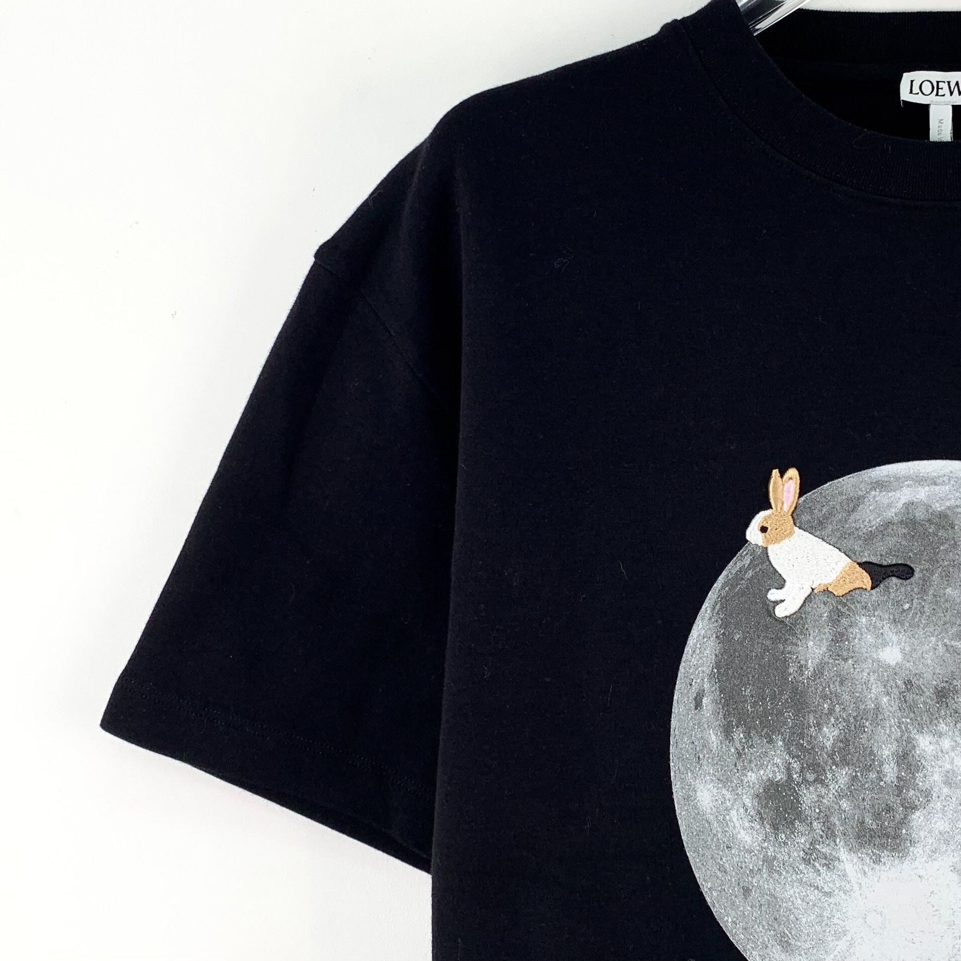 Loewe Loewe 25 Moon Rabbit Embroidery Cotton T-shirt Size XS / US 0-2 / IT 36-38 - 3 Thumbnail