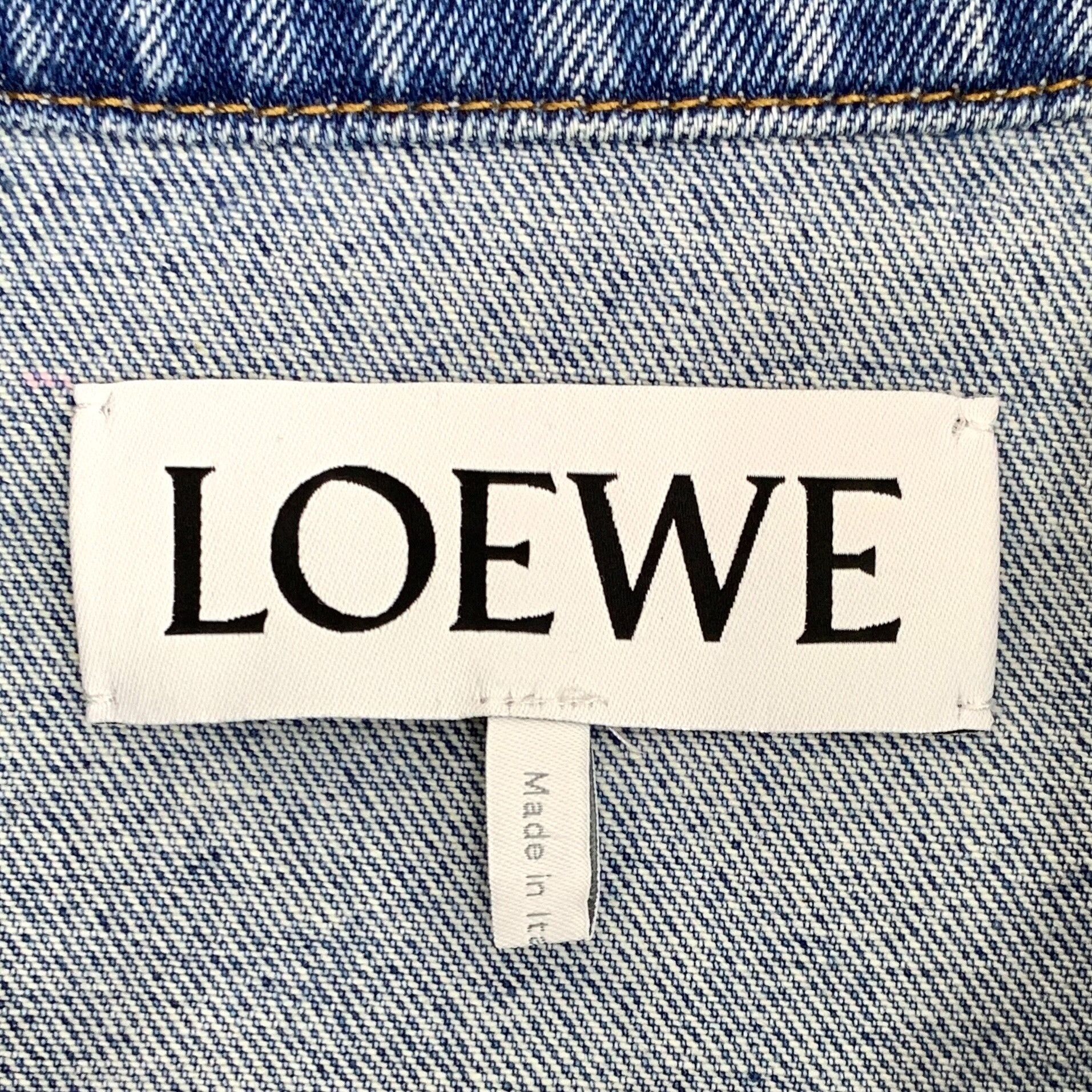 Loewe Loewe Blue Logo Denim Jacket Size XXS / US 00 / IT 34 - 7 Thumbnail