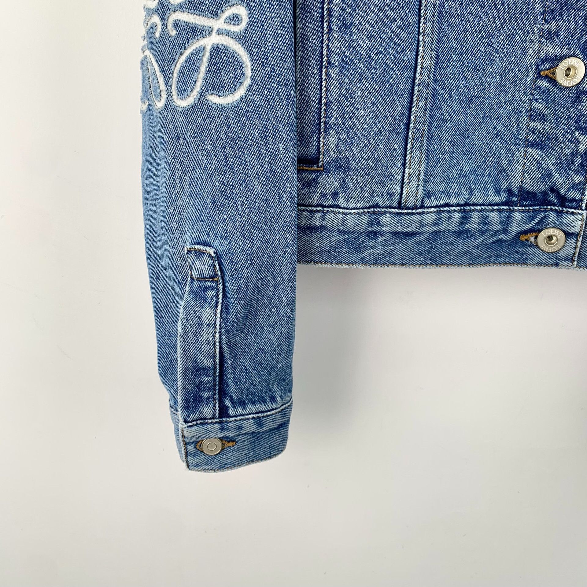 Loewe Loewe Blue Logo Denim Jacket Size XXS / US 00 / IT 34 - 5 Thumbnail