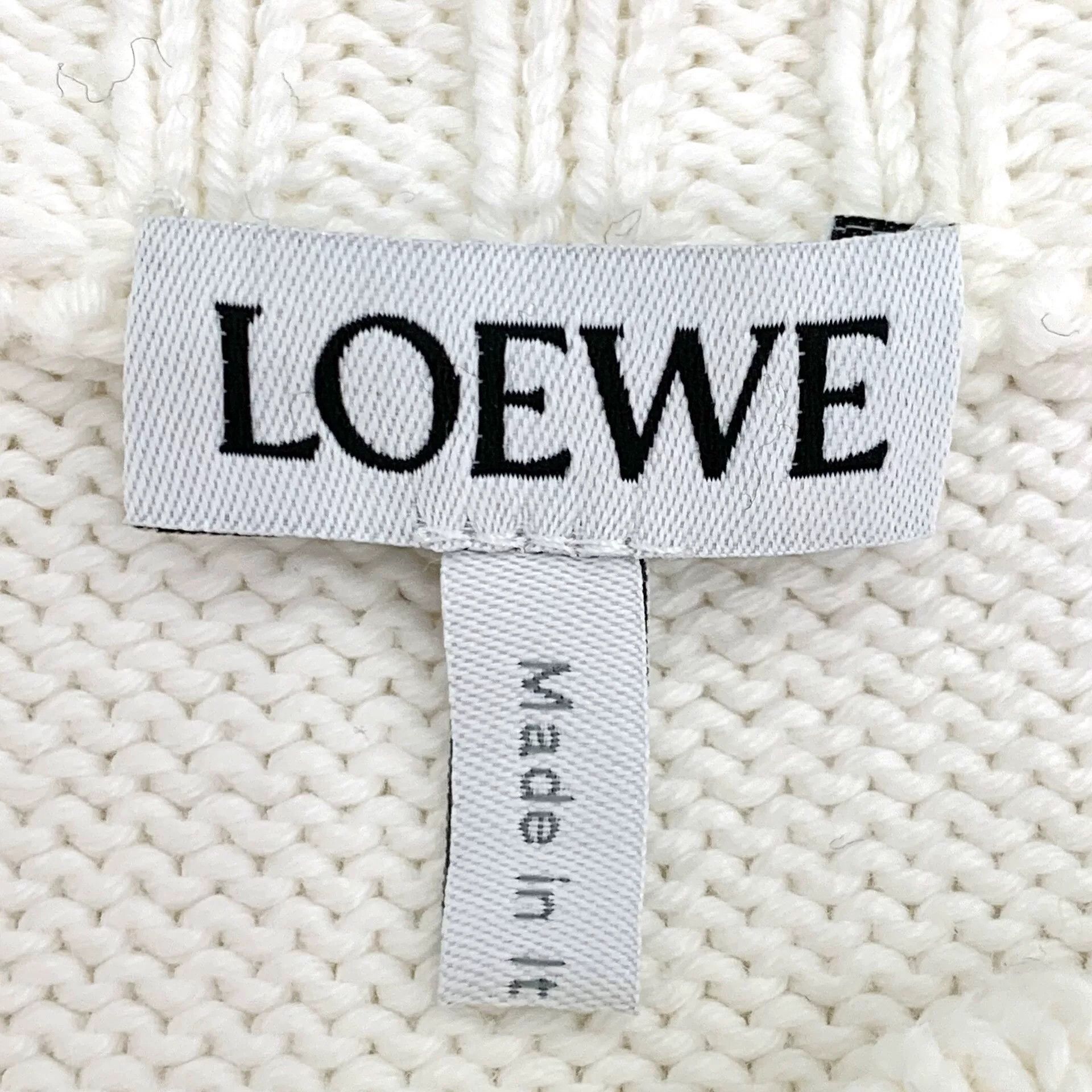 Loewe Loewe Logo Embroidered Cotton Crewneck Sweater Size XS / US 0-2 / IT 36-38 - 6 Thumbnail
