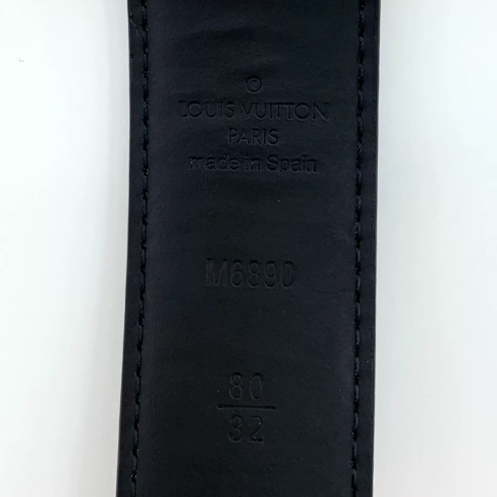 Louis Vuitton Louis Vuitton Black Multicolor Logo Belt Size ONE SIZE - 8 Thumbnail