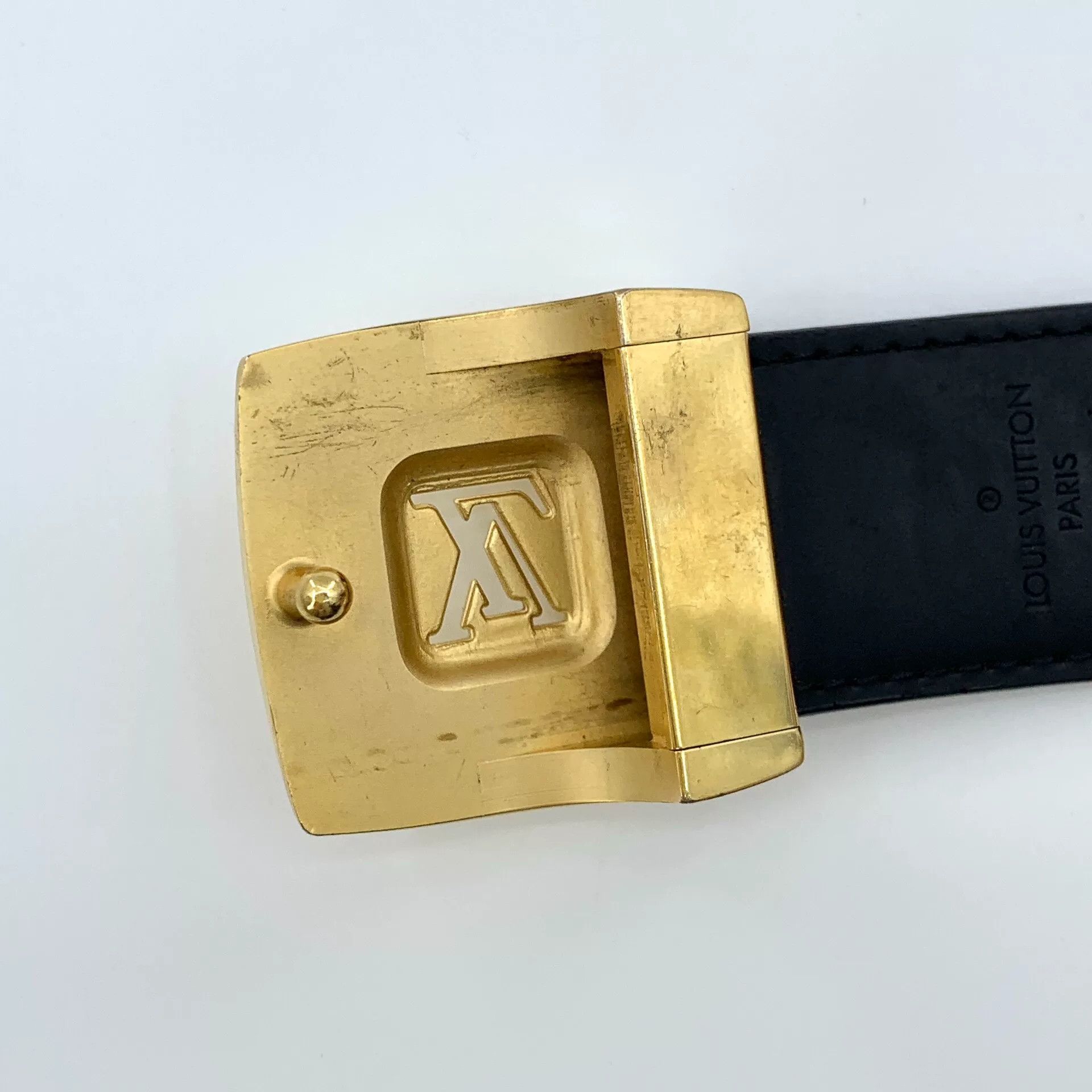 Louis Vuitton Louis Vuitton Black Multicolor Logo Belt Size ONE SIZE - 9 Thumbnail