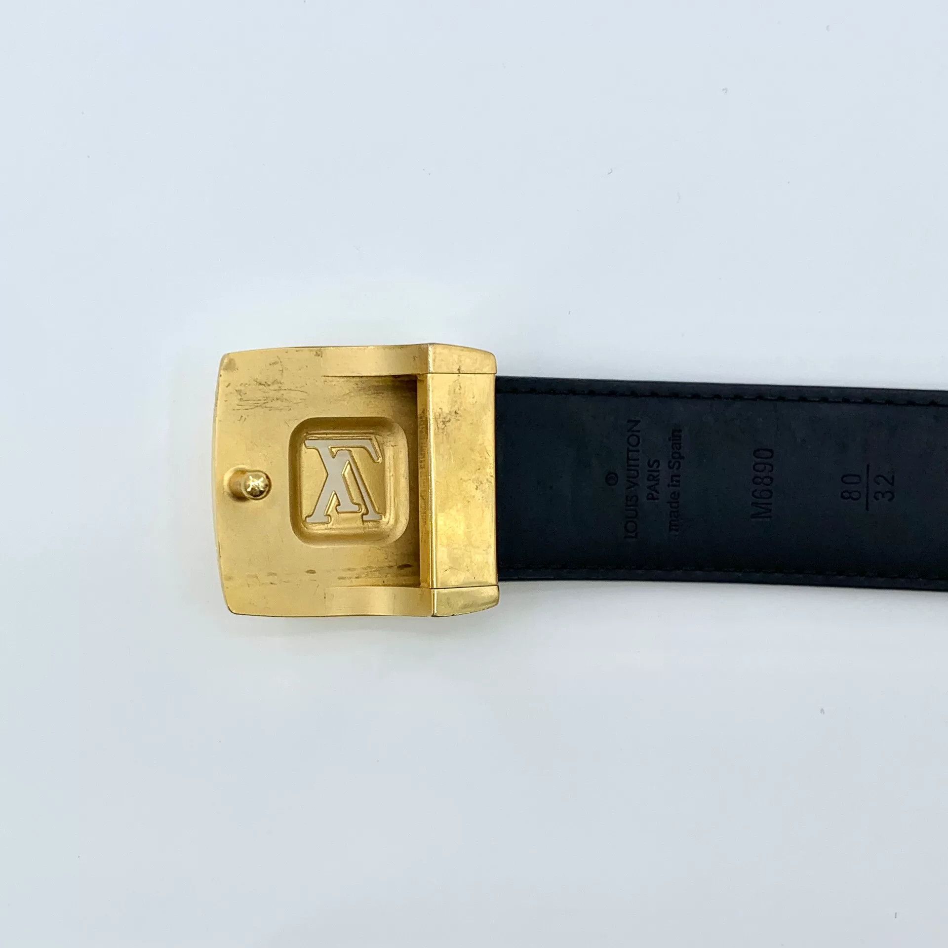 Louis Vuitton Louis Vuitton Black Multicolor Logo Belt Size ONE SIZE - 7 Thumbnail