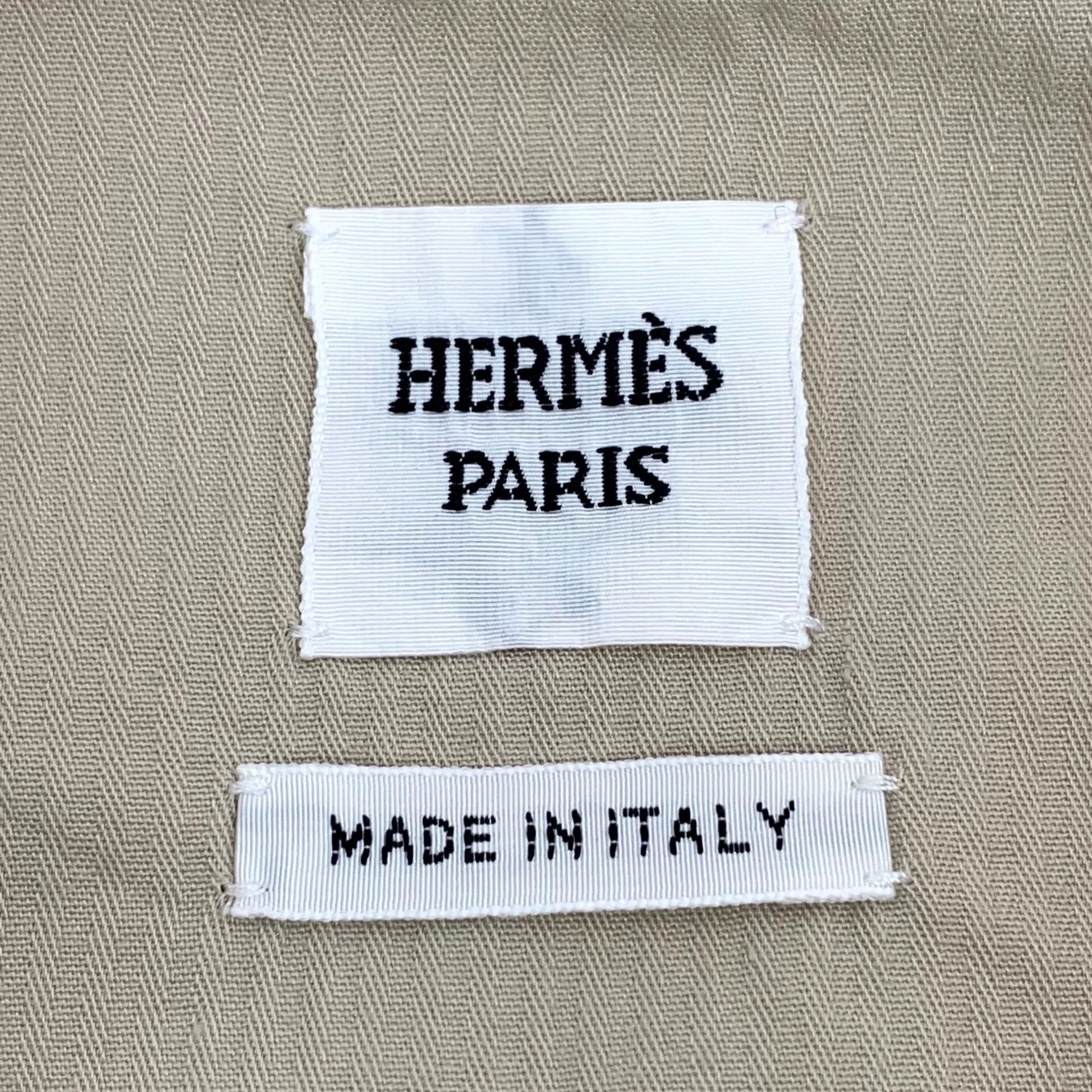 Hermes Hermes Cliquetis Brown Cotton Jacket Size XS / US 0-2 / IT 36-38 - 6 Thumbnail