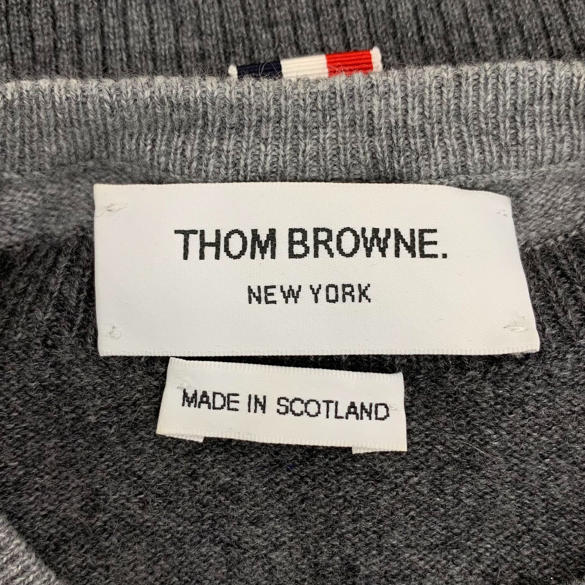 Thom Browne Thom Browne 4-Bar Cashmere Crewneck Sweater Size US XS / EU 42 / 0 - 5 Thumbnail