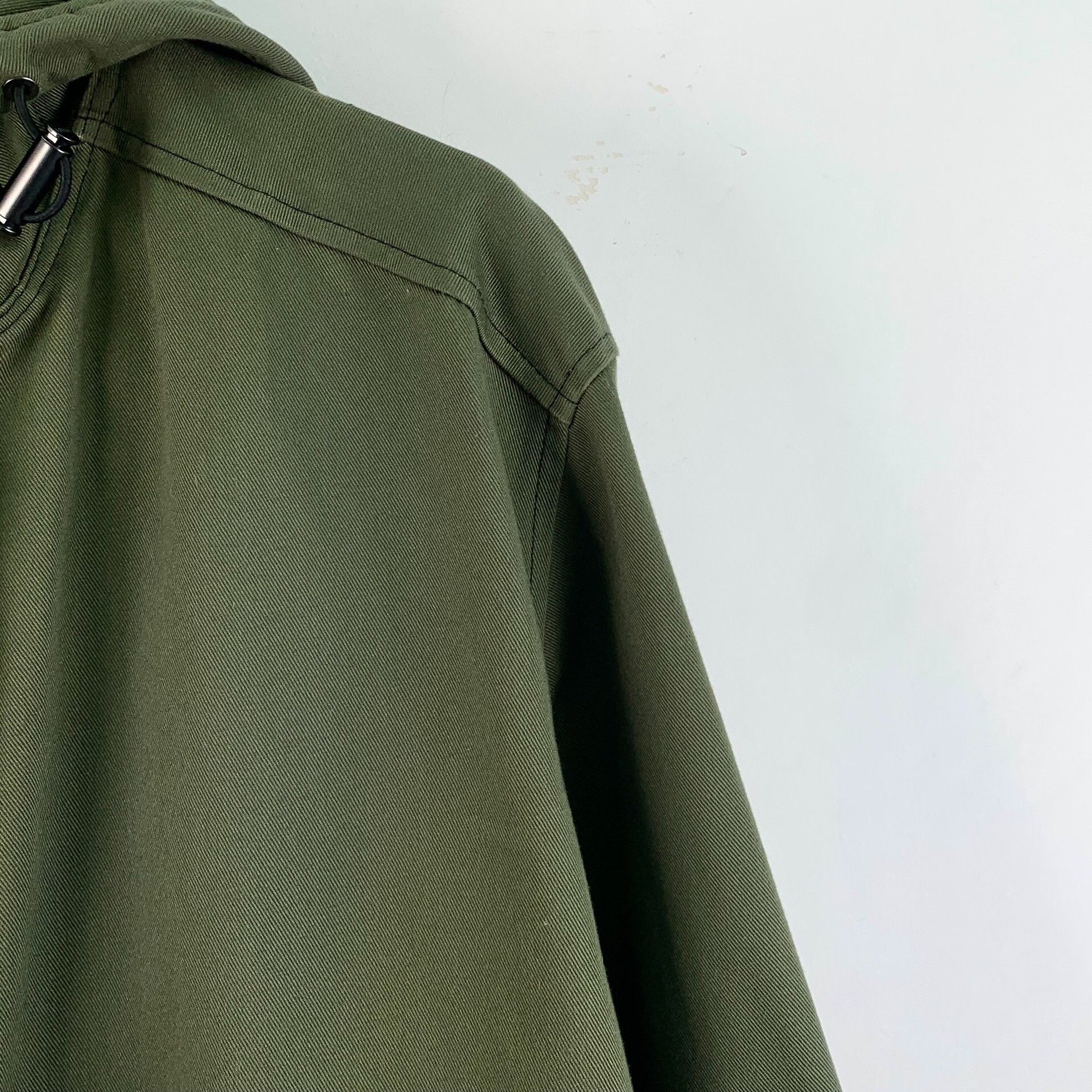 Loewe Loewe Dark Green Logo Cotton Hooded Jacket Size XXS / US 00 / IT 34 - 3 Thumbnail