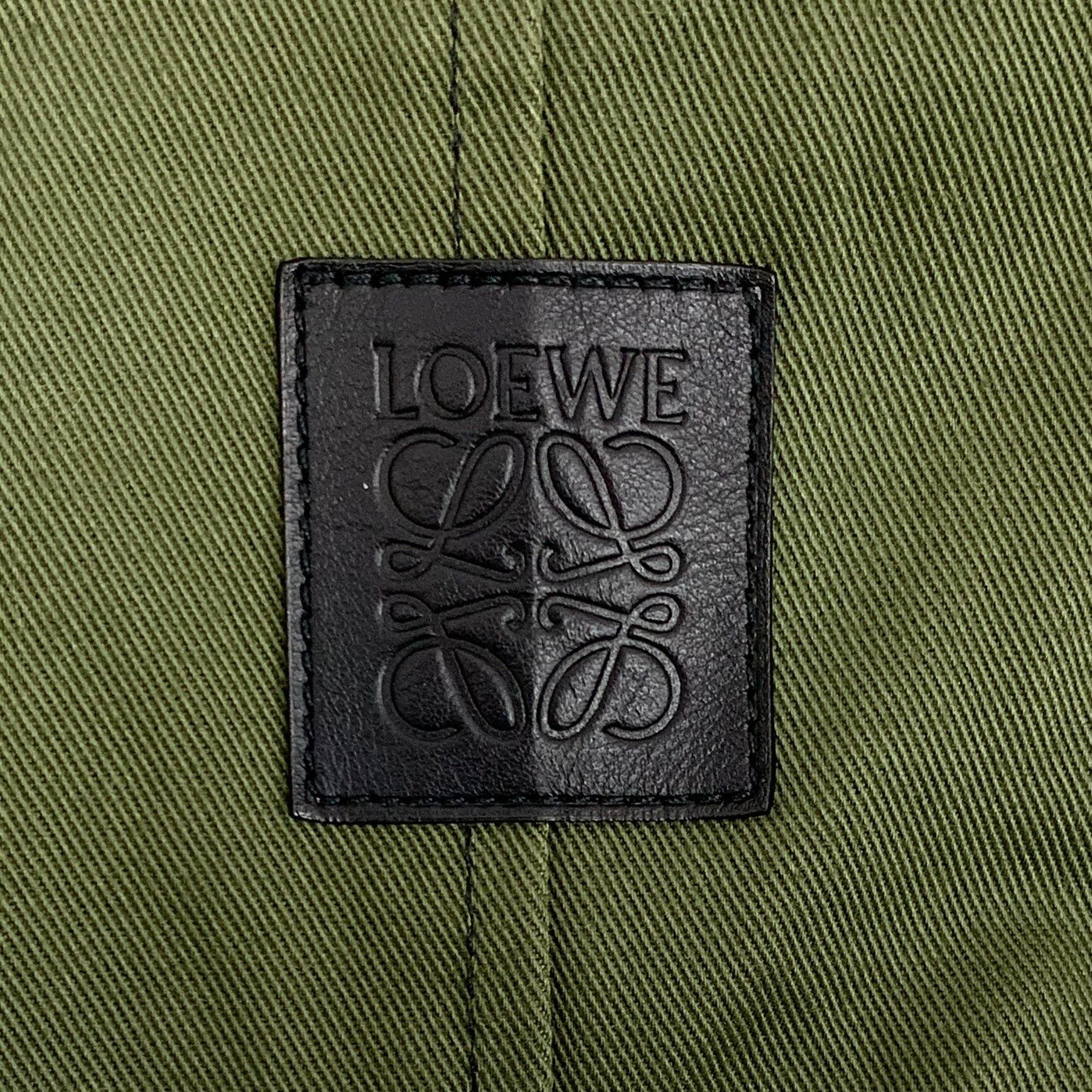 Loewe Loewe Dark Green Logo Cotton Hooded Jacket Size XXS / US 00 / IT 34 - 6 Thumbnail