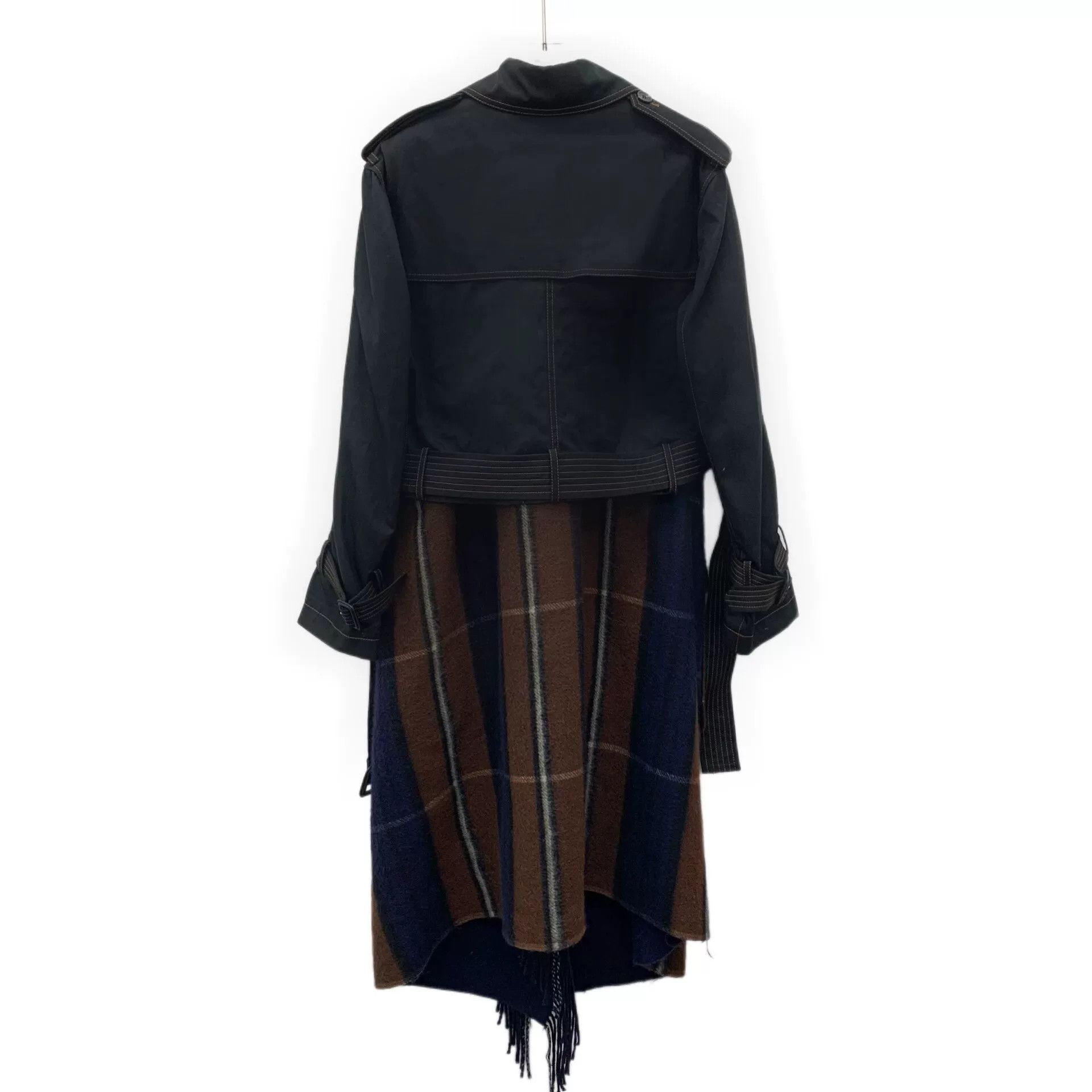 Loewe Loewe Color-Block Fringe Cotton Belted Trench Size XS / US 0-2 / IT 36-38 - 2 Thumbnail