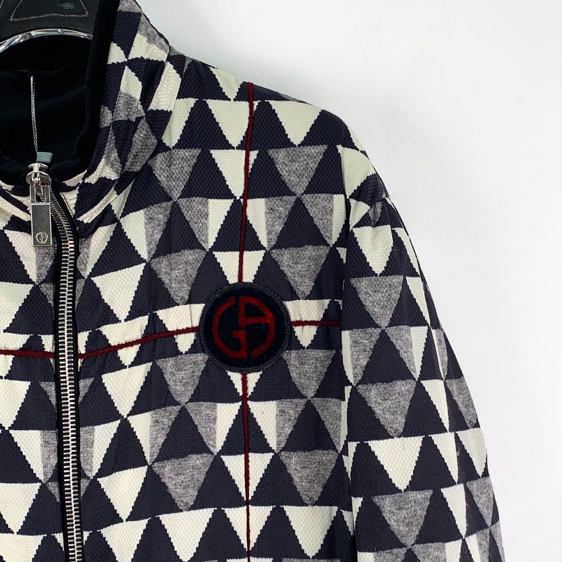 Giorgio Armani Giorgio Armani Triangular Logo Cotton Jacket Size US S / EU 44-46 / 1 - 3 Thumbnail