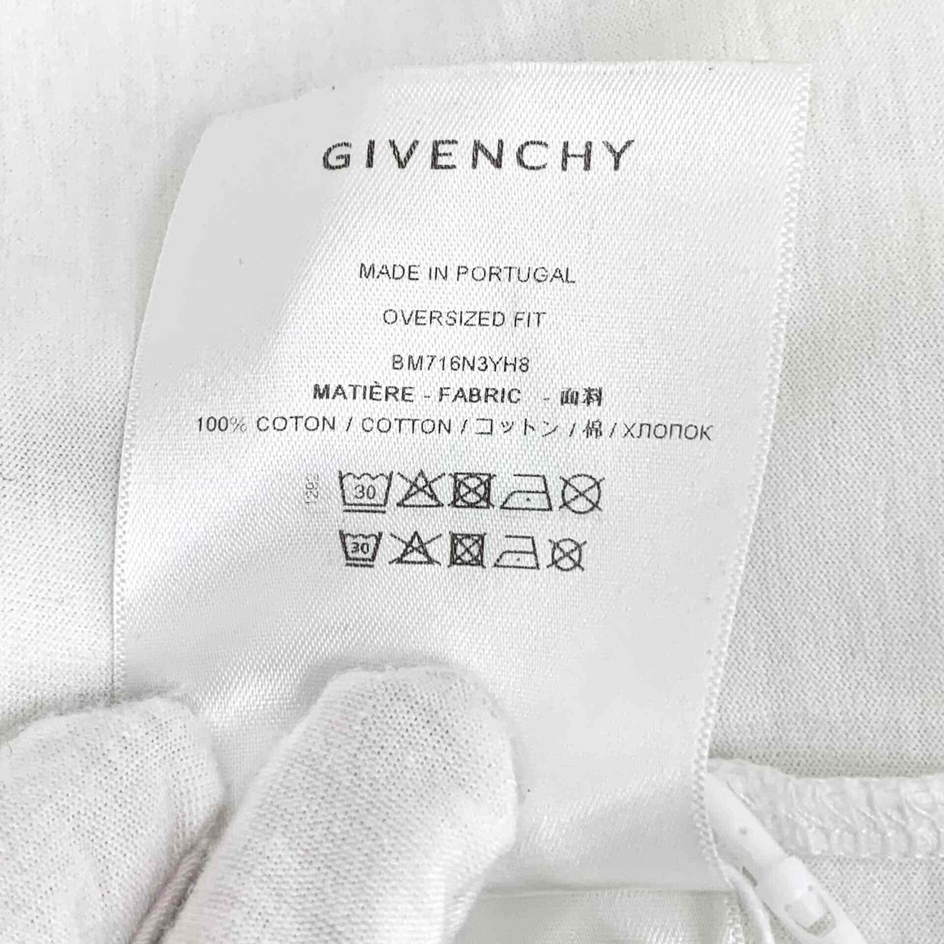 Givenchy Givenchy White Heart Print Cotton T-Shirt Size US M / EU 48-50 / 2 - 7 Thumbnail