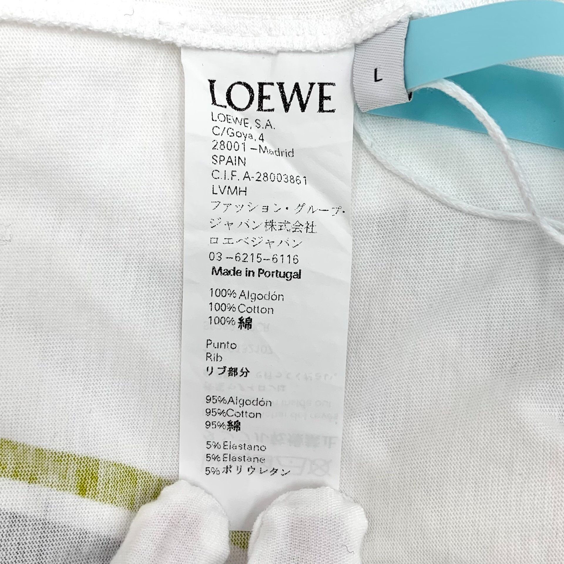 Loewe Loewe White Logo Snow Mountain Print T-shirt Size US L / EU 52-54 / 3 - 6 Thumbnail