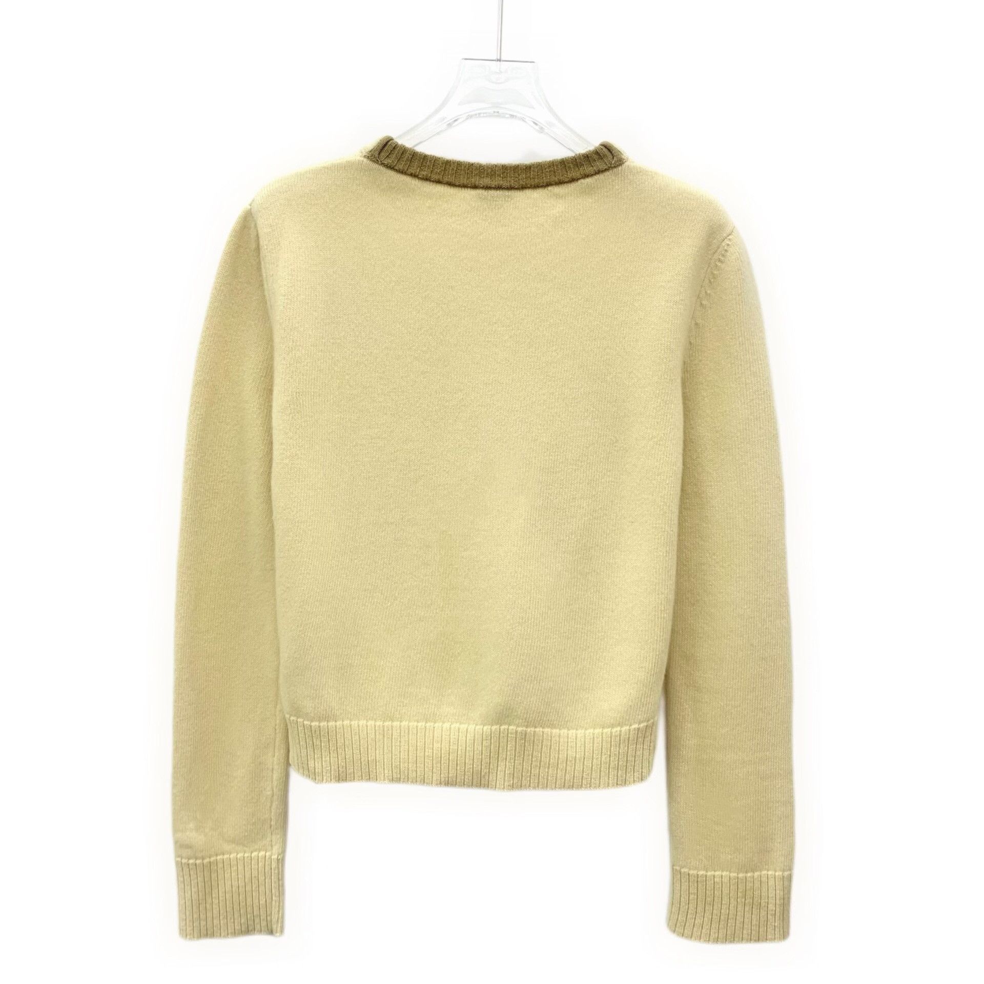 Loewe Loewe Yellow Logo Embroidered Wool Sweater Size XS / US 0-2 / IT 36-38 - 2 Thumbnail