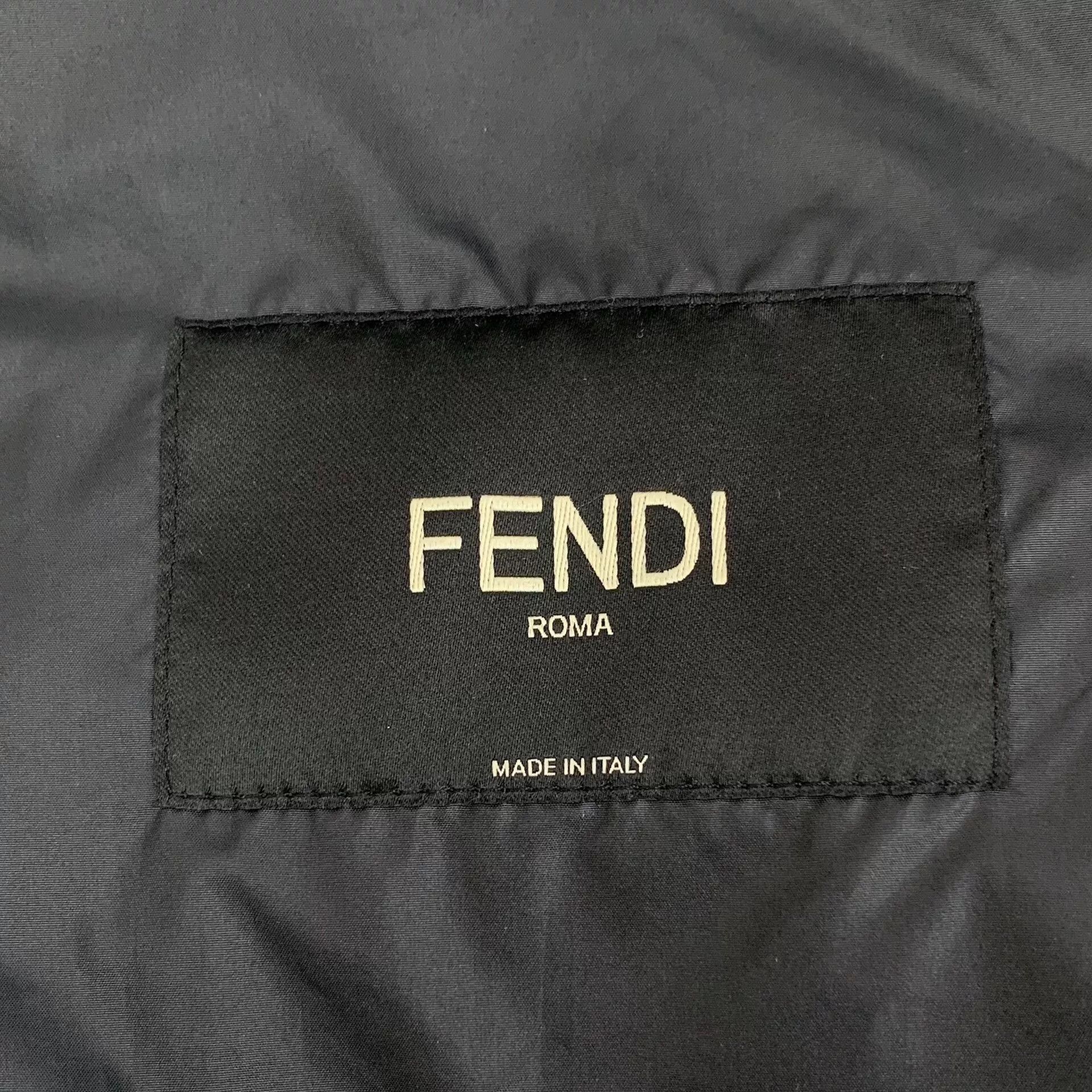 Fendi Fendi Black Logo Down Jacket Size US M / EU 48-50 / 2 - 5 Thumbnail
