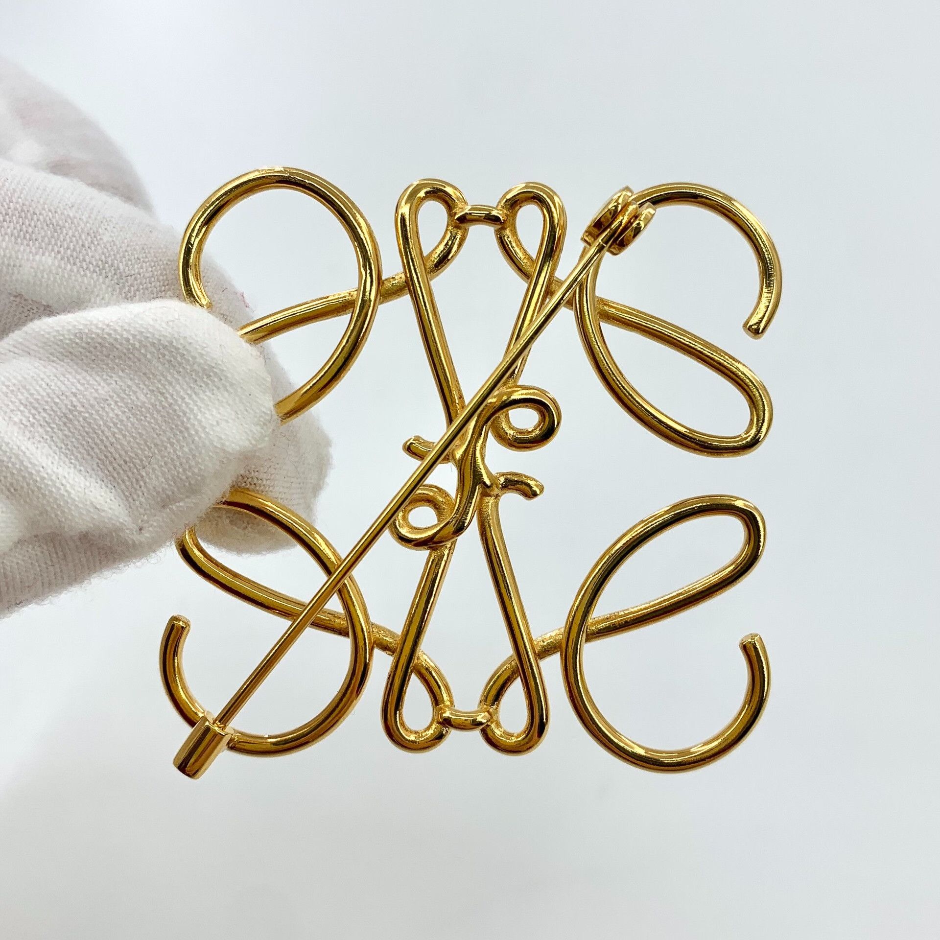 Loewe Loewe Gold Logo Brooch Size ONE SIZE - 4 Thumbnail