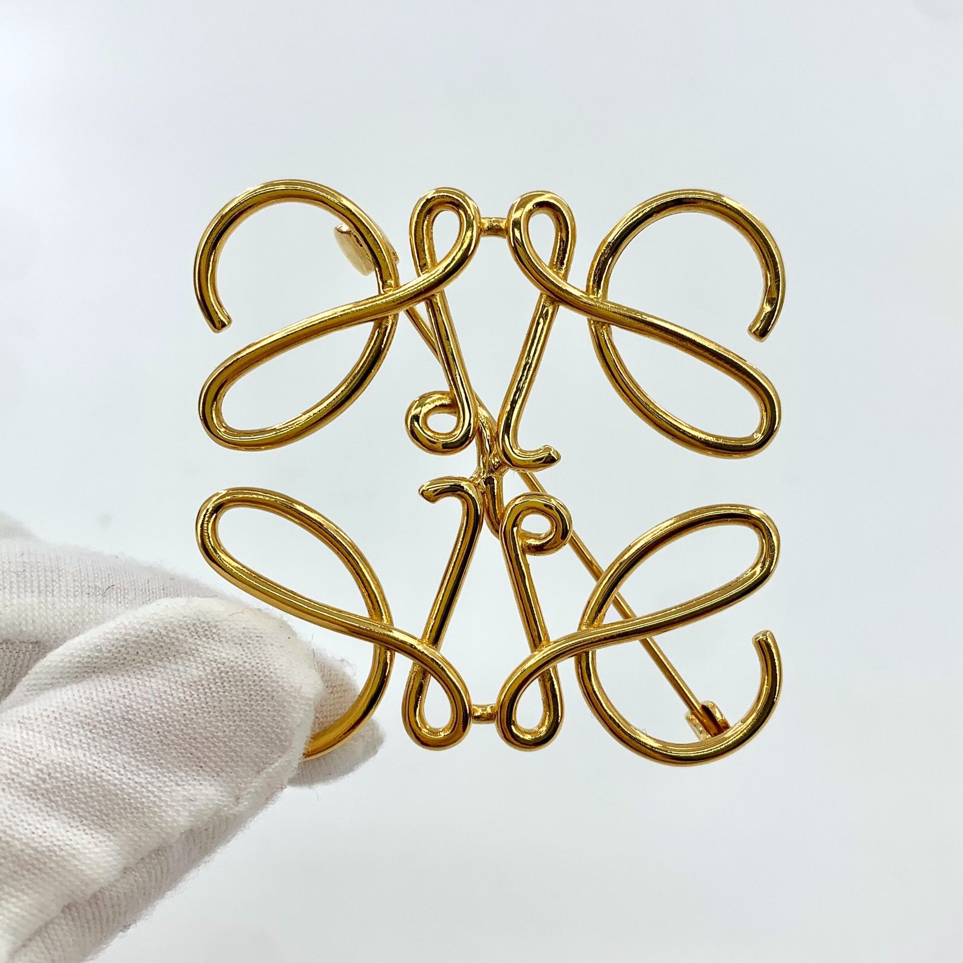 Loewe Loewe Gold Logo Brooch Size ONE SIZE - 3 Thumbnail