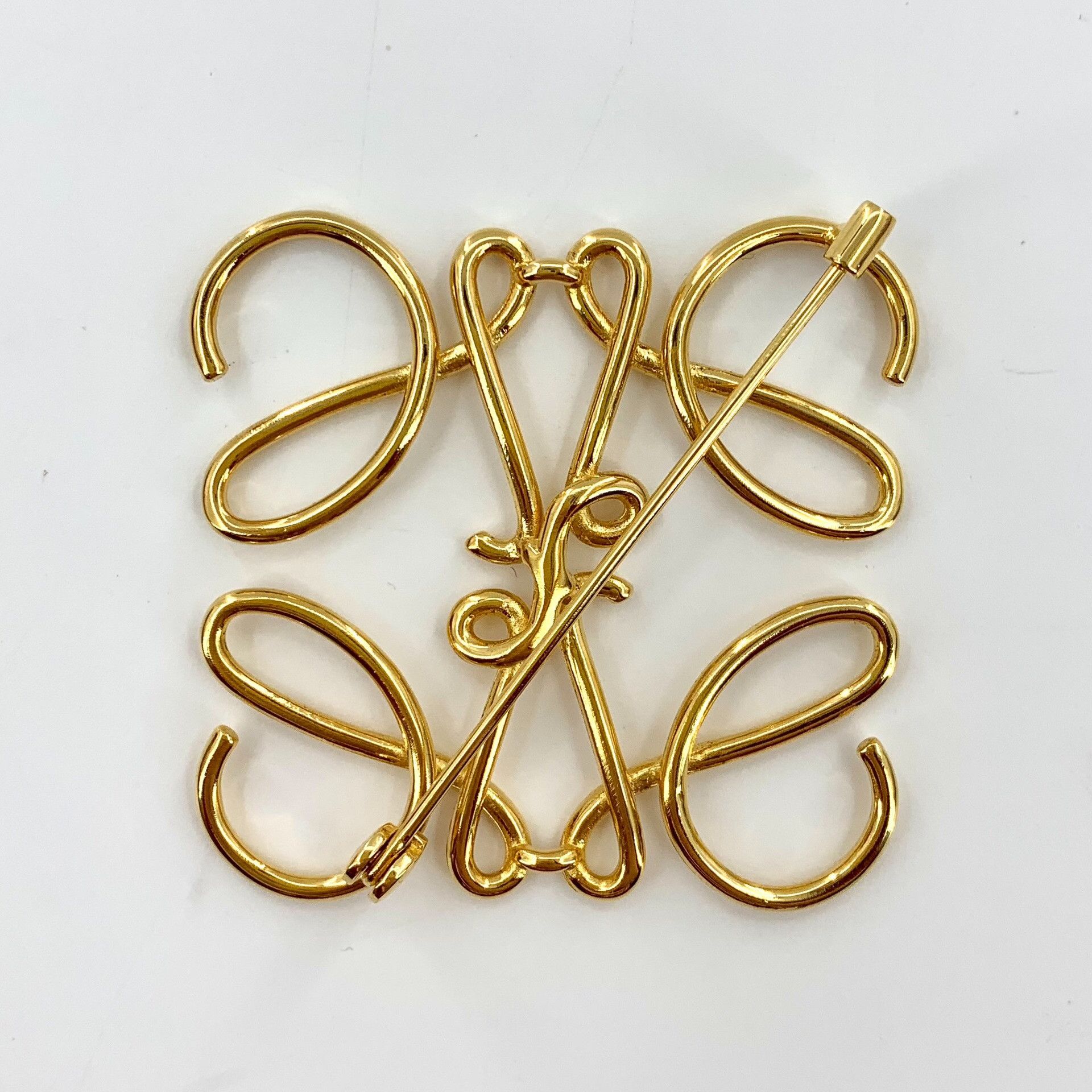 Loewe Loewe Gold Logo Brooch Size ONE SIZE - 2 Thumbnail