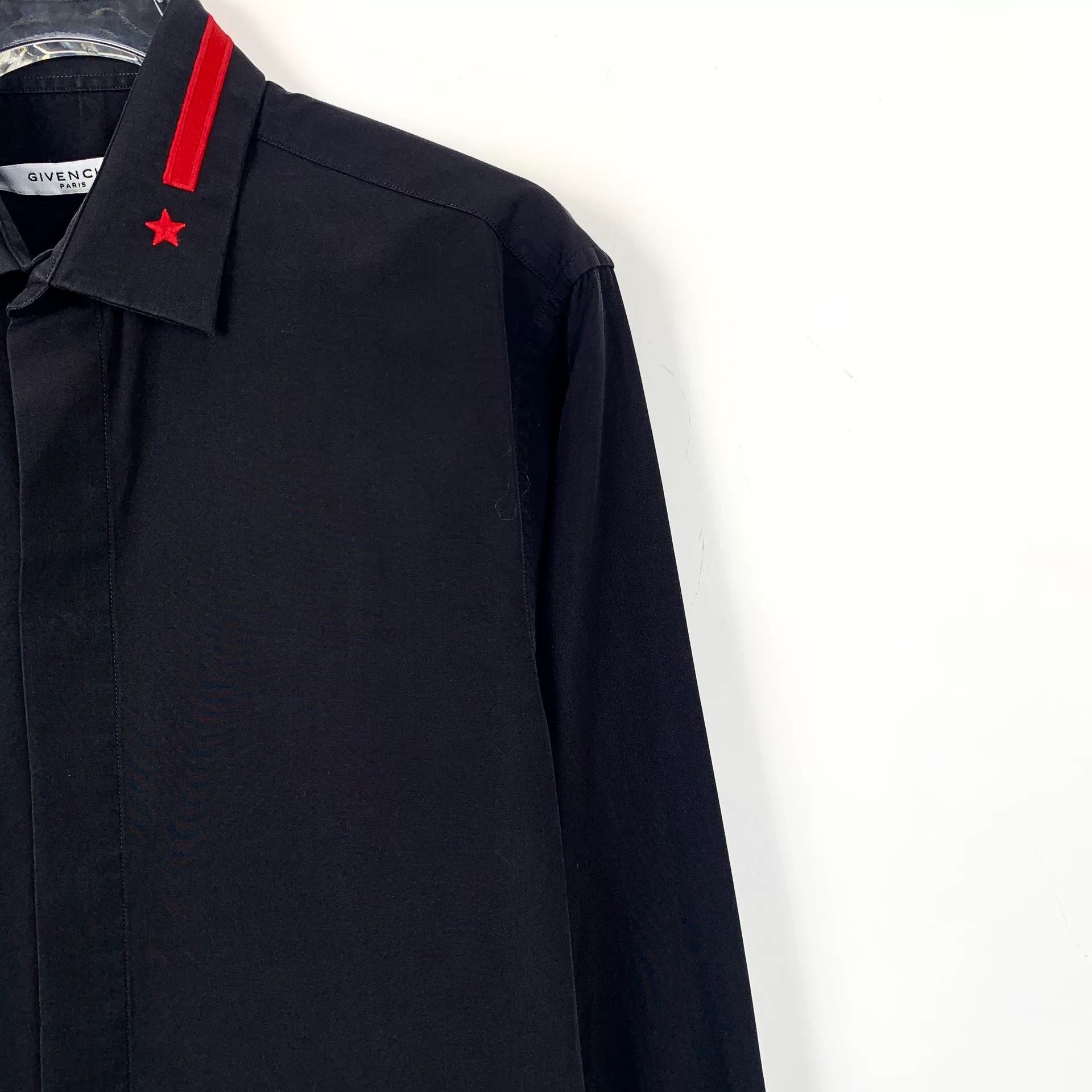 Givenchy Givenchy Black Star Embroidery Cotton Shirt Size US M / EU 48-50 / 2 - 3 Thumbnail
