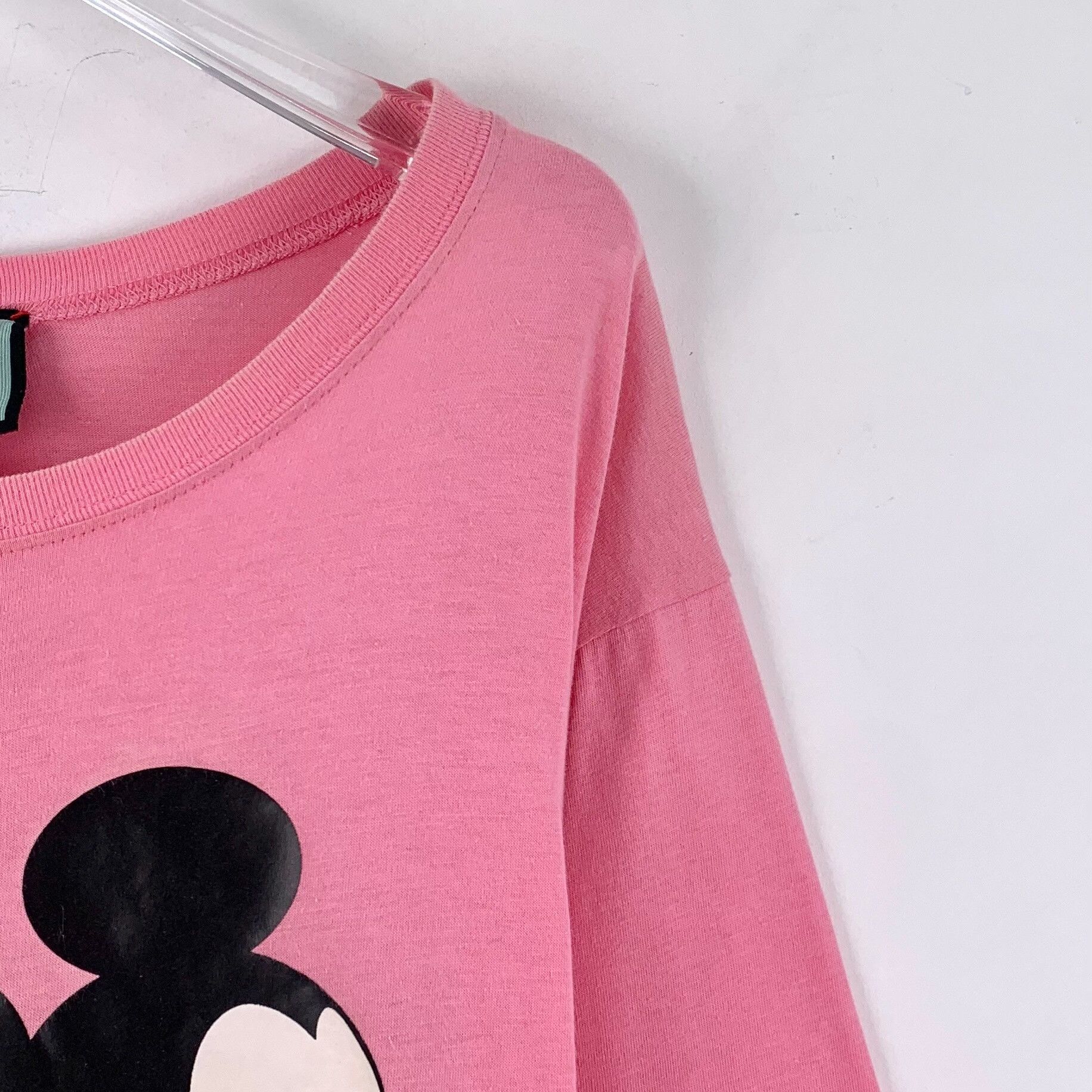 Gucci Gucci x Disney Mickey Mouse Pink T-shirt Size S / US 4 / IT 40 - 3 Thumbnail