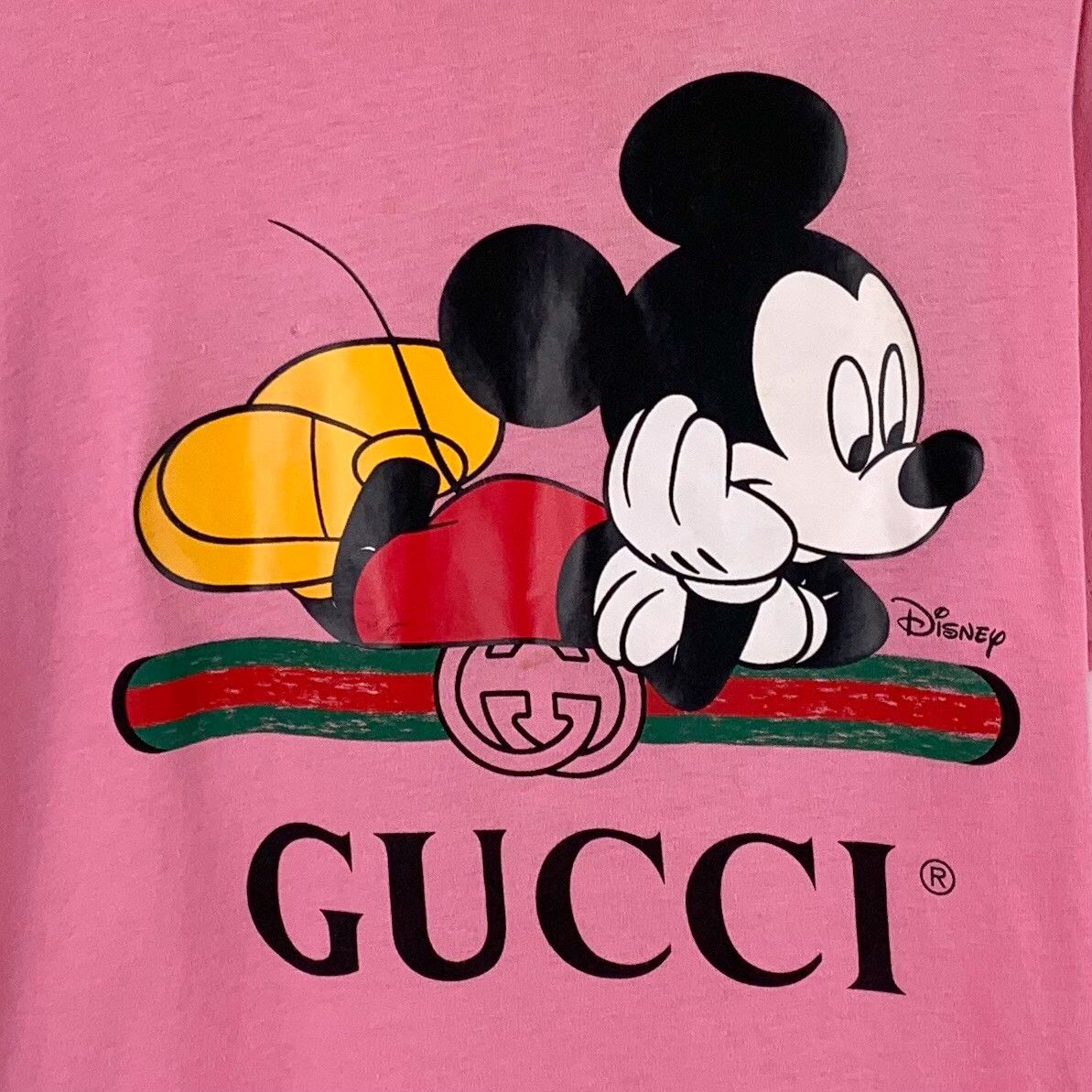 Gucci Gucci x Disney Mickey Mouse Pink T-shirt Size S / US 4 / IT 40 - 4 Thumbnail