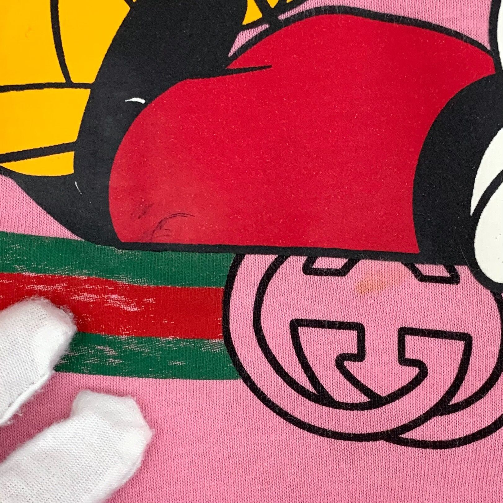 Gucci Gucci x Disney Mickey Mouse Pink T-shirt Size S / US 4 / IT 40 - 8 Thumbnail