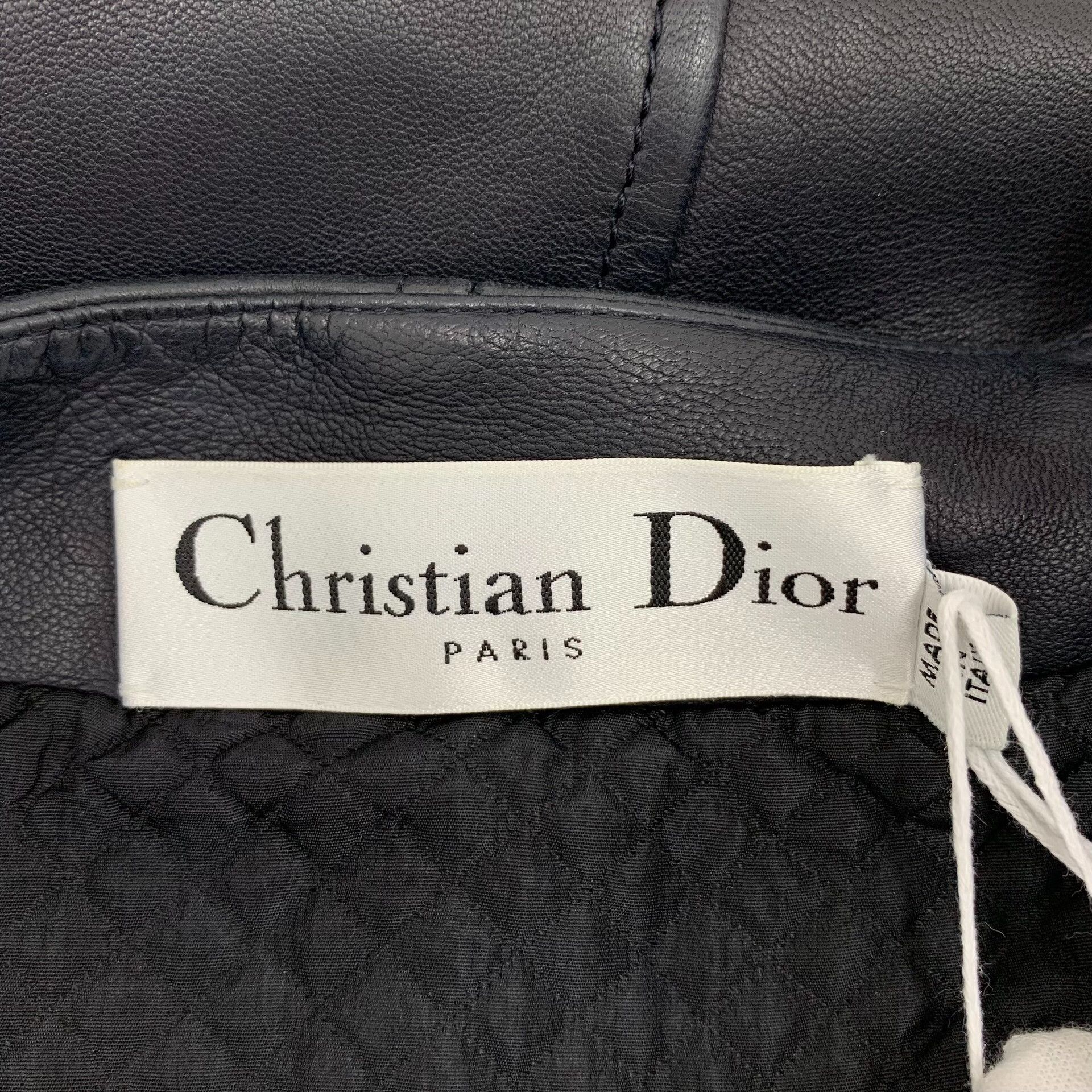 Dior Dior Black Sheepskin Leather Jacket Size XS / US 0-2 / IT 36-38 - 5 Thumbnail