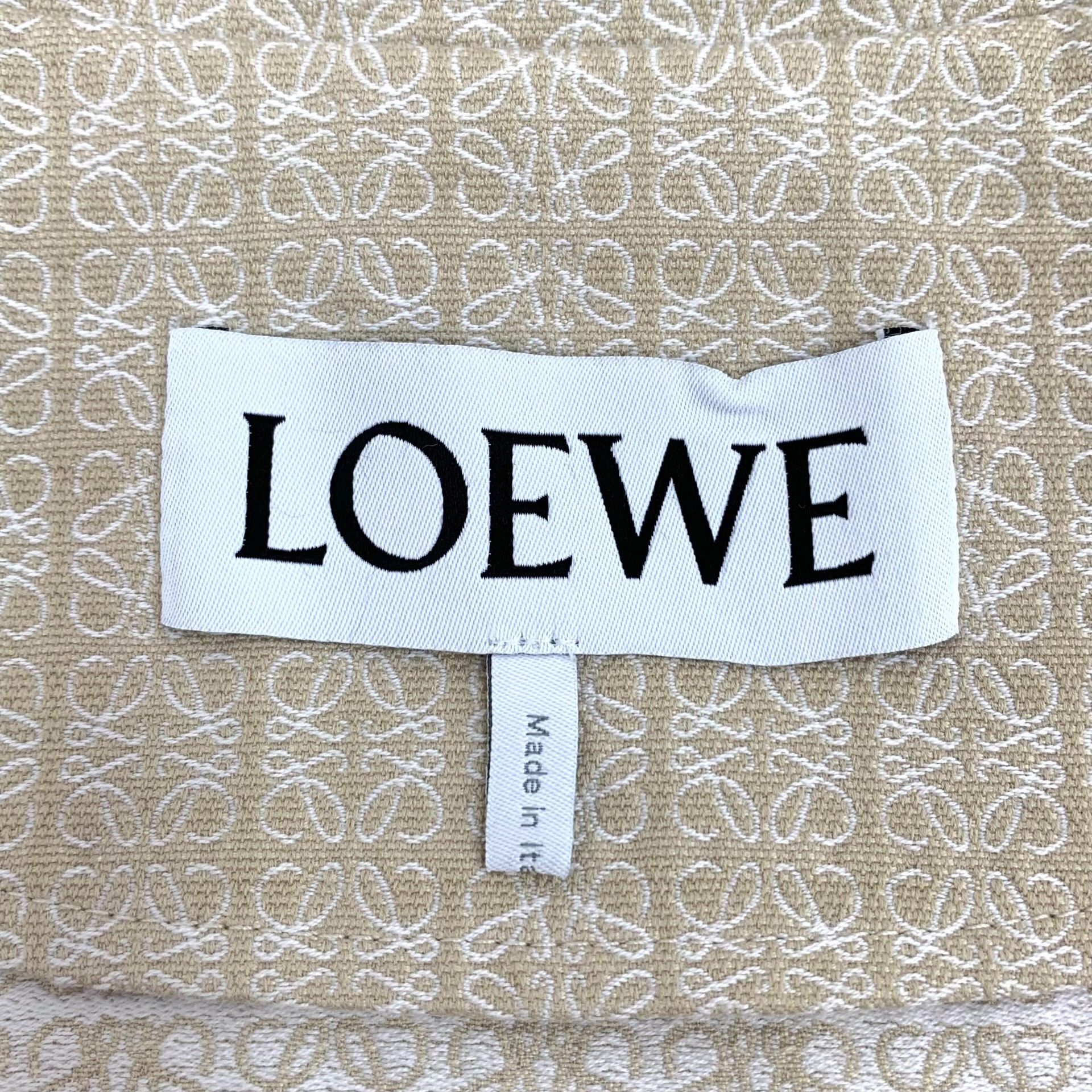 Loewe Loewe Logo Print Cotton Lapel Jacket Size US L / EU 52-54 / 3 - 6 Thumbnail