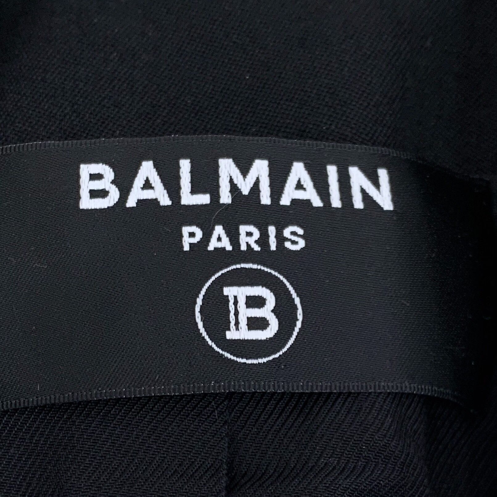 Balmain Balmain Black Wool Lapel Blazer Size S / US 4 / IT 40 - 5 Thumbnail